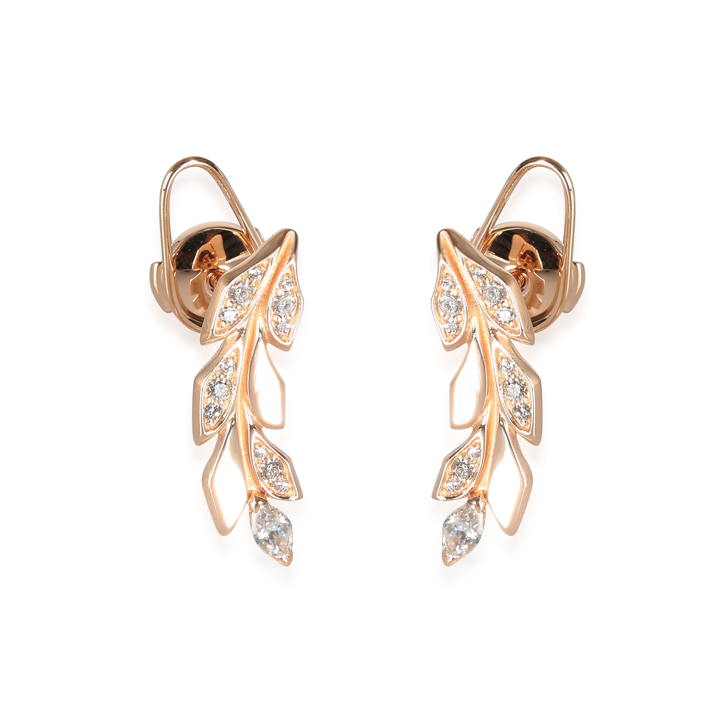 image of Tiffany & Co. Victoria Earrings in 18k Rose Gold 0.33 CTW