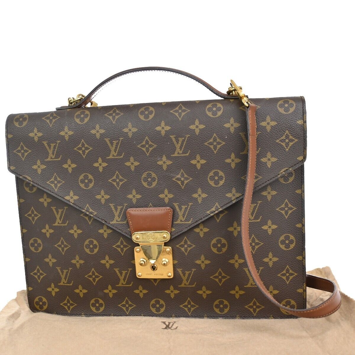 Image of Louis Vuitton Porte Documents Shoulder Bag