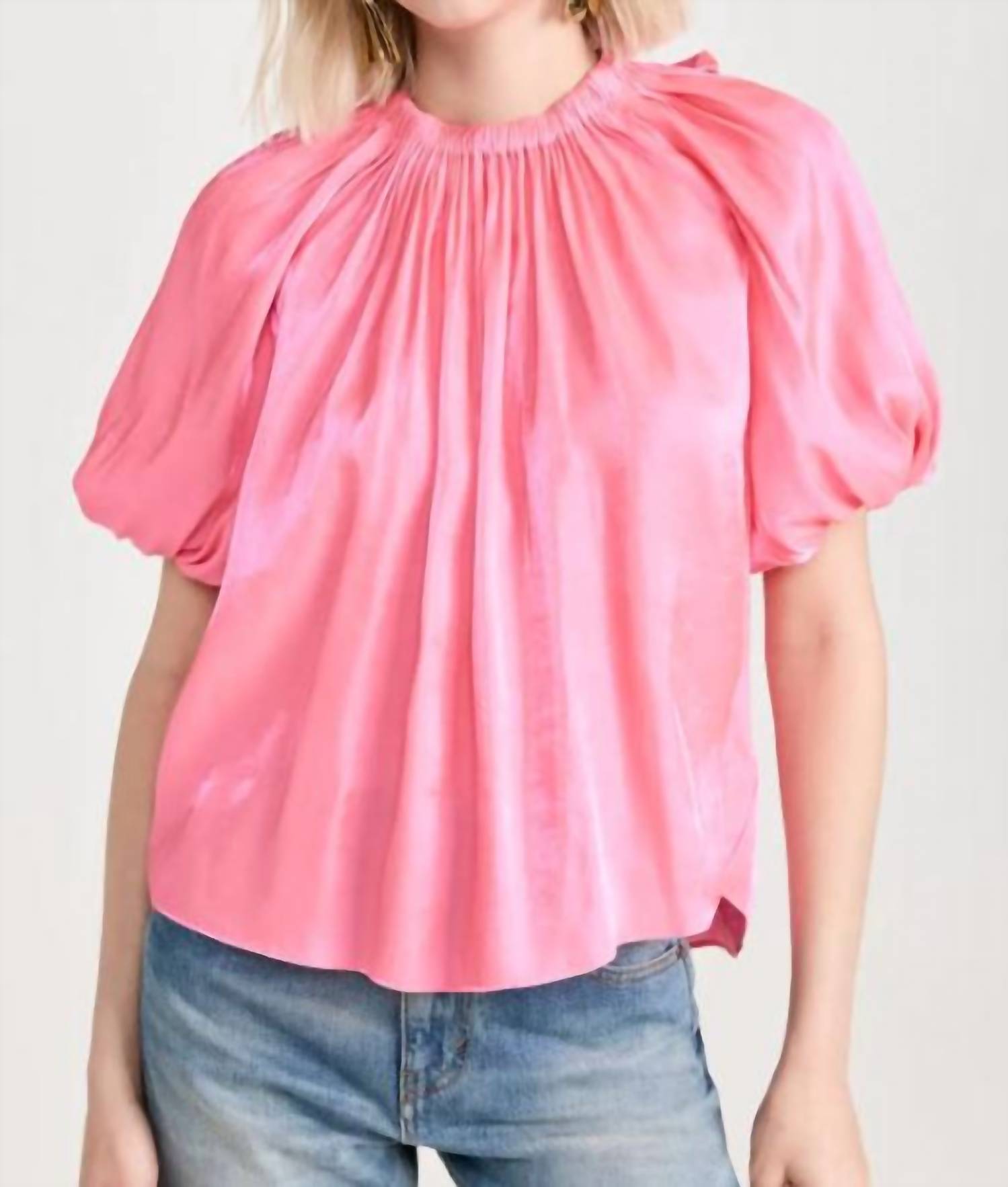 Shop Ulla Johnson Flo Top In Dahlia In Pink