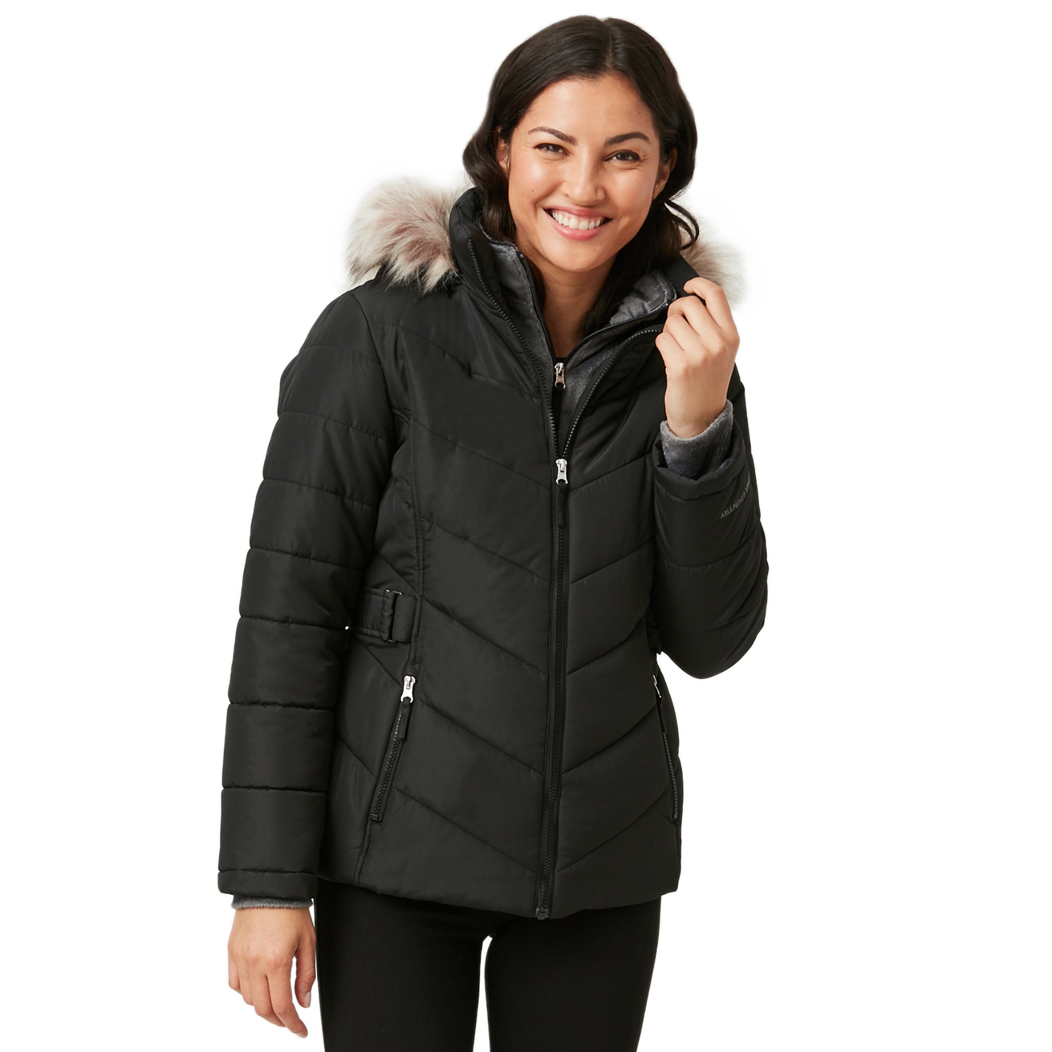 Free Country Women's Unstoppable Ii Poly Air Touch Jacket In Black