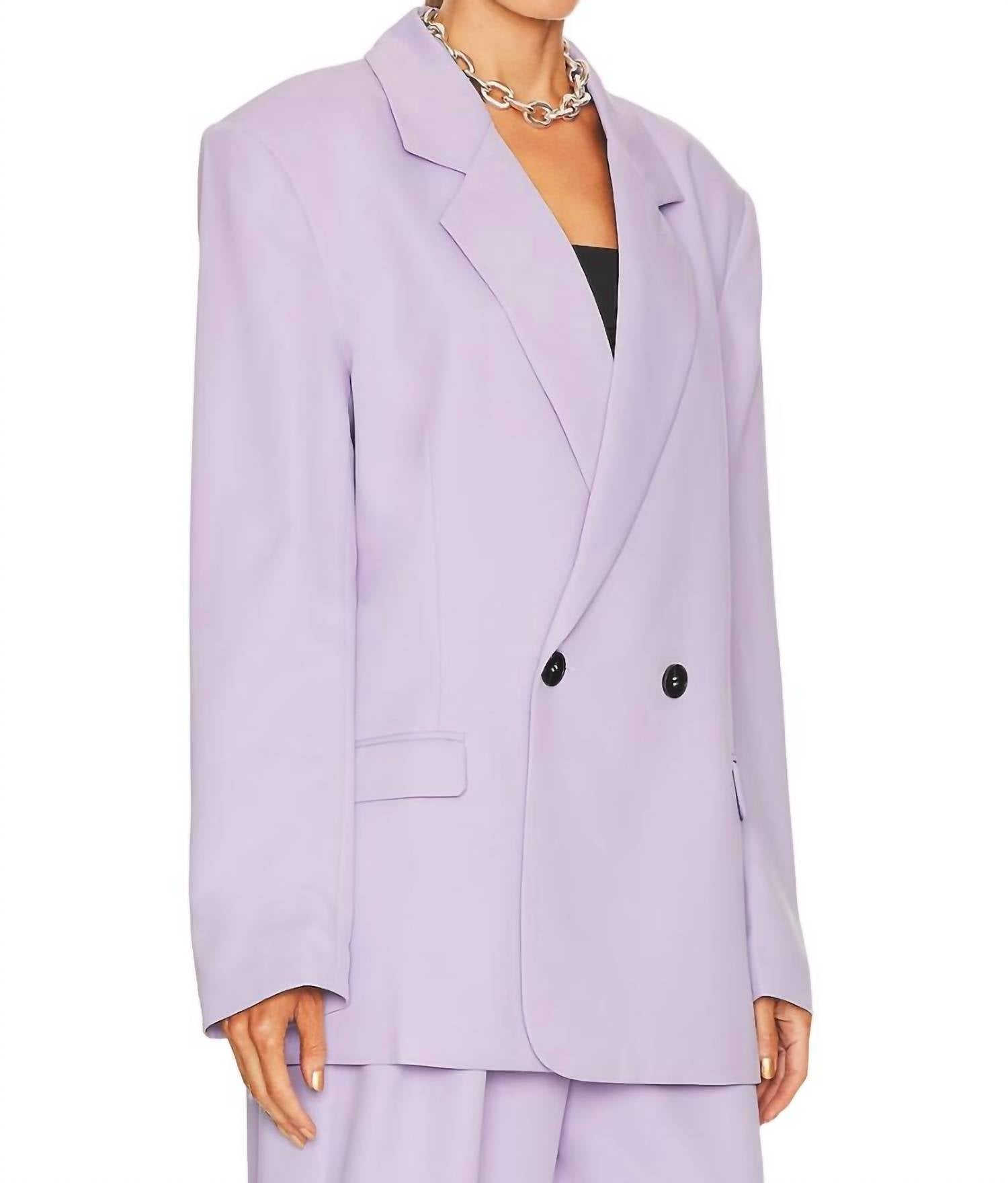 Blanca Dana Oversized Blazer In Lilac In Purple