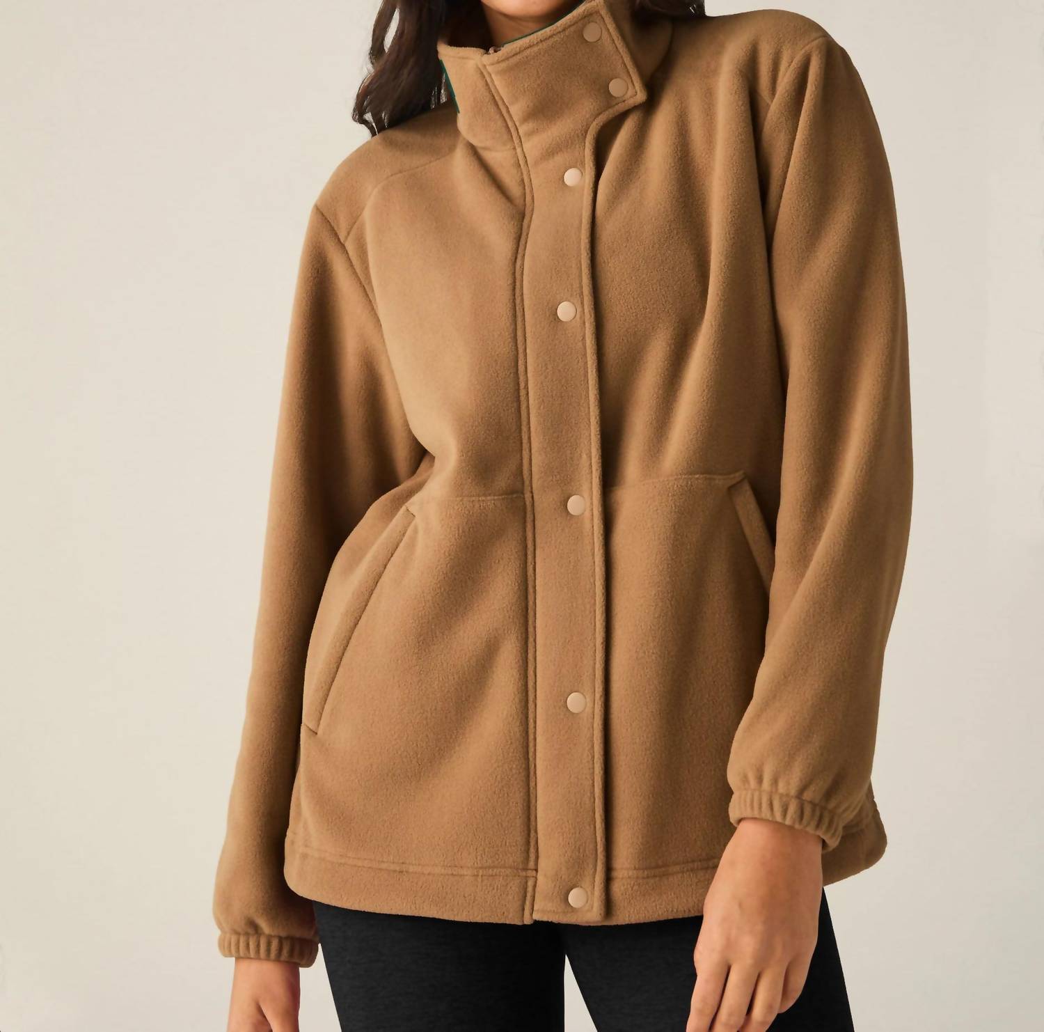 Beyond Yoga Urban Explorer Jacket In Deep Tan