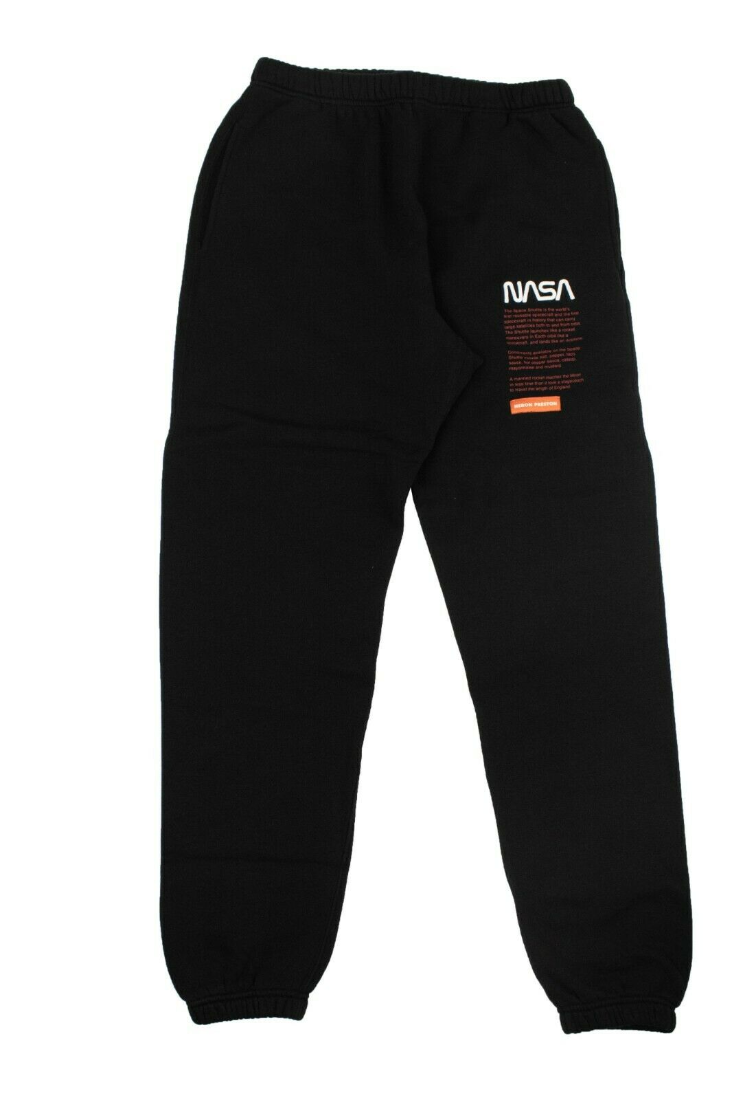 Heron Preston Nasa Logo Sweatpants - Black In Brown