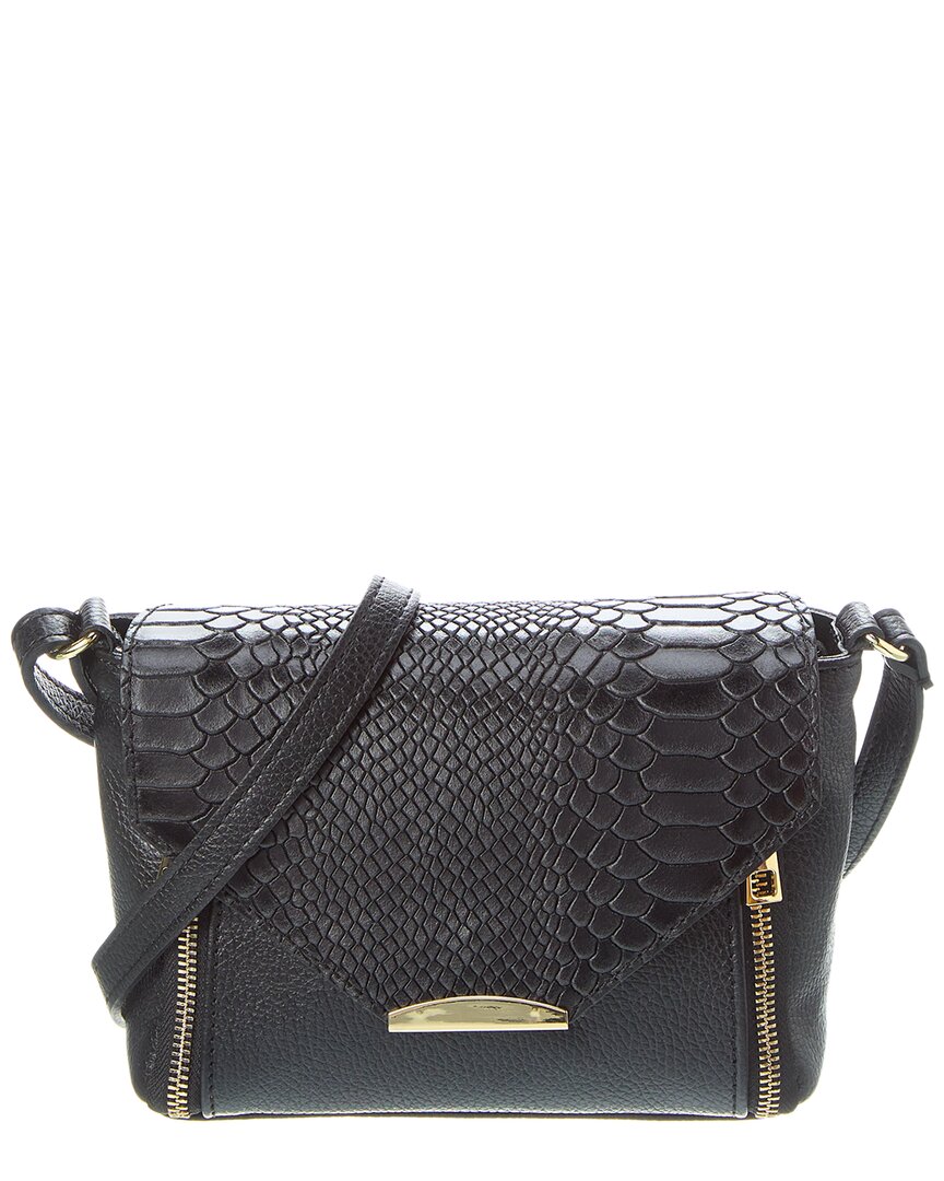 Italian Leather Crossbody In Black