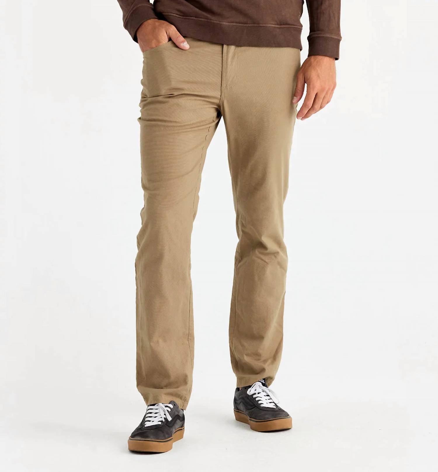 Shop Free Fly Stretch Canvas 5 Pocket Pant In Timber In Brown