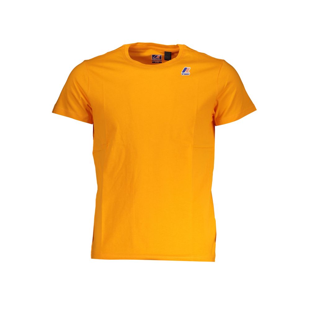 Shop K-way Cotton Men's T-shirt In Orange