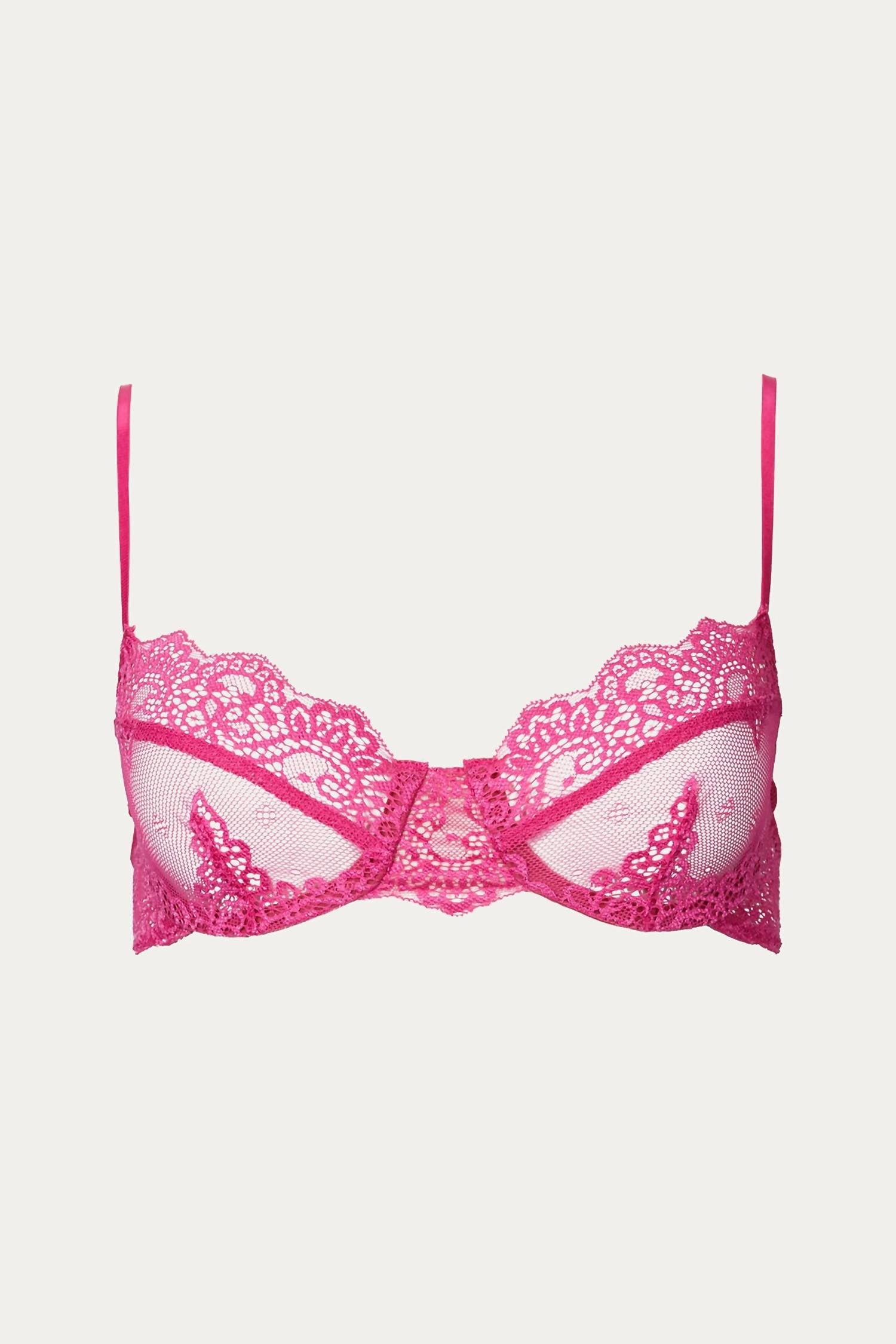 Shop Only Hearts So Fine Lace Underwire Bra In Pink Orchid