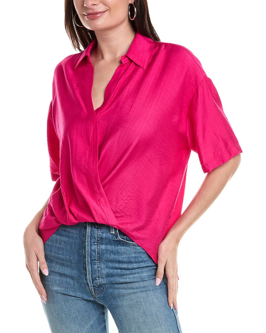 Shop Rachel Rachel Roy High-low Wrap Top In Pink