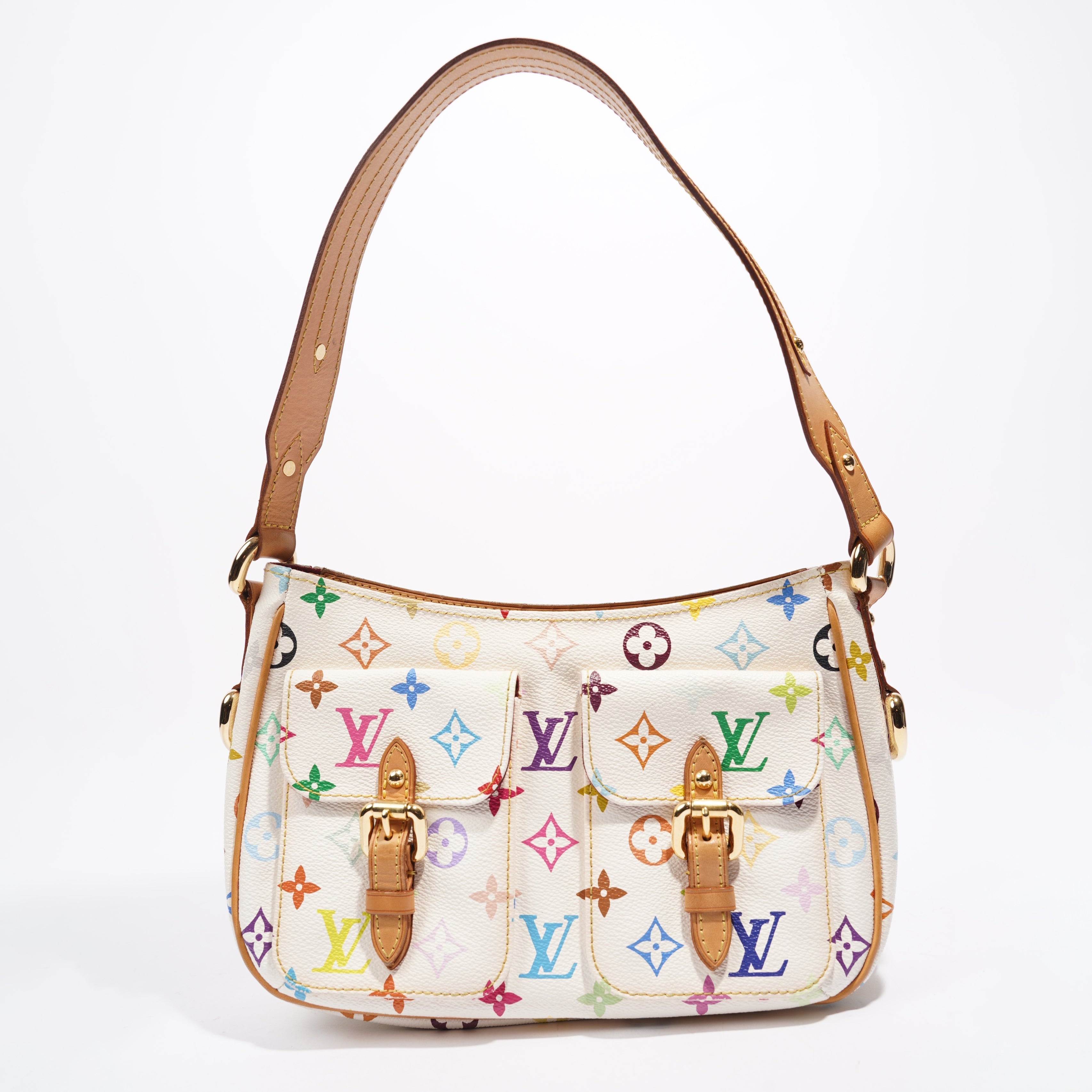 Pre-owned Louis Vuitton Lodge/ Multicolour Coated Canvas Shoulder Bag