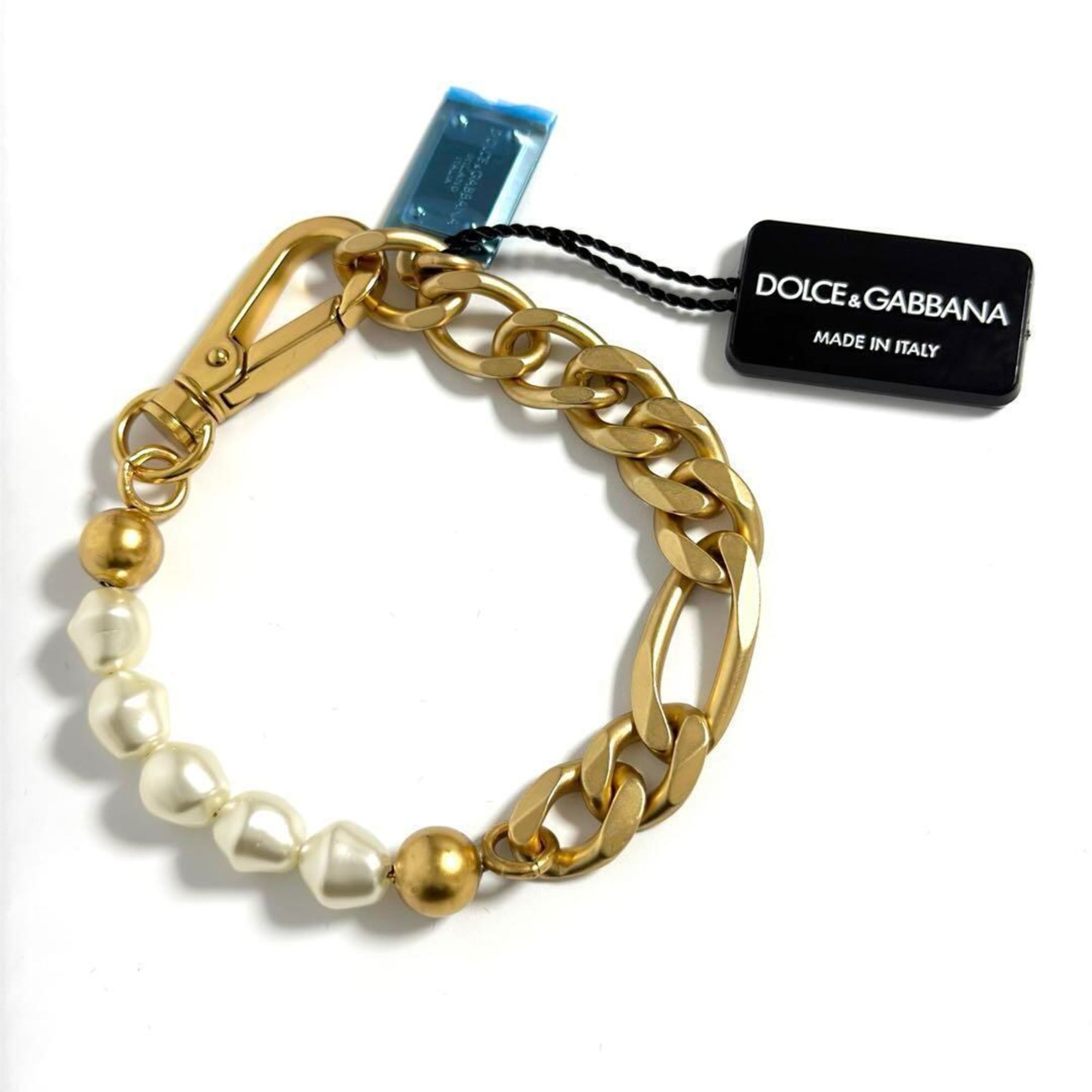 Dolce & Gabbana Artificial ivory Metal Charm Bracelet (Pre-Owned)