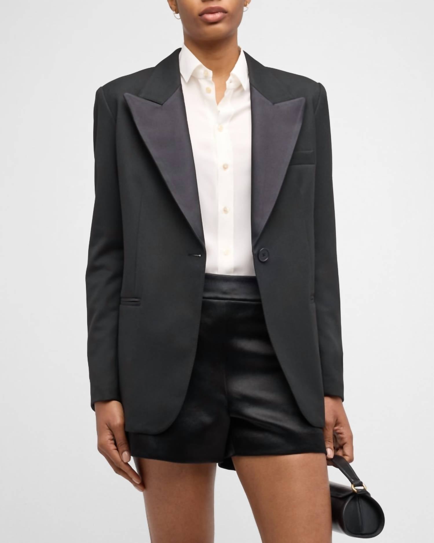 Smythe 90's Tuxedo Blazer In Black