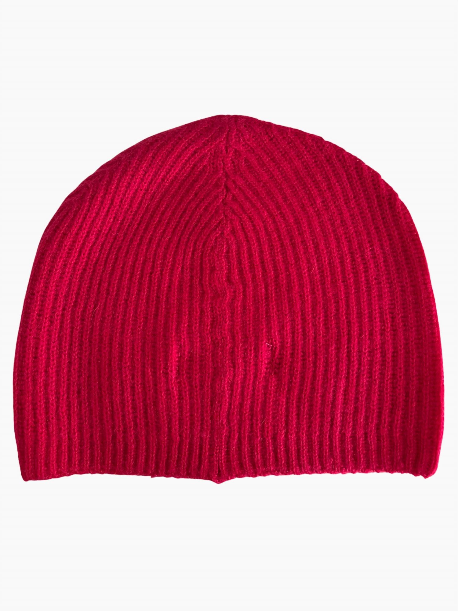 Jumper1234 Women's Ribbed Beanie In Cherry In Red