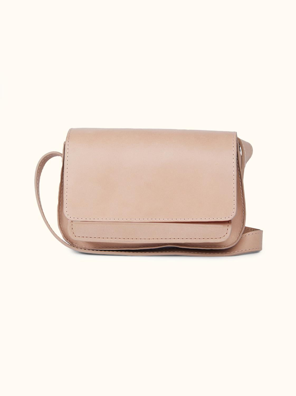Shop Able Gessi Crossbody Bag In Pale Blush In Beige