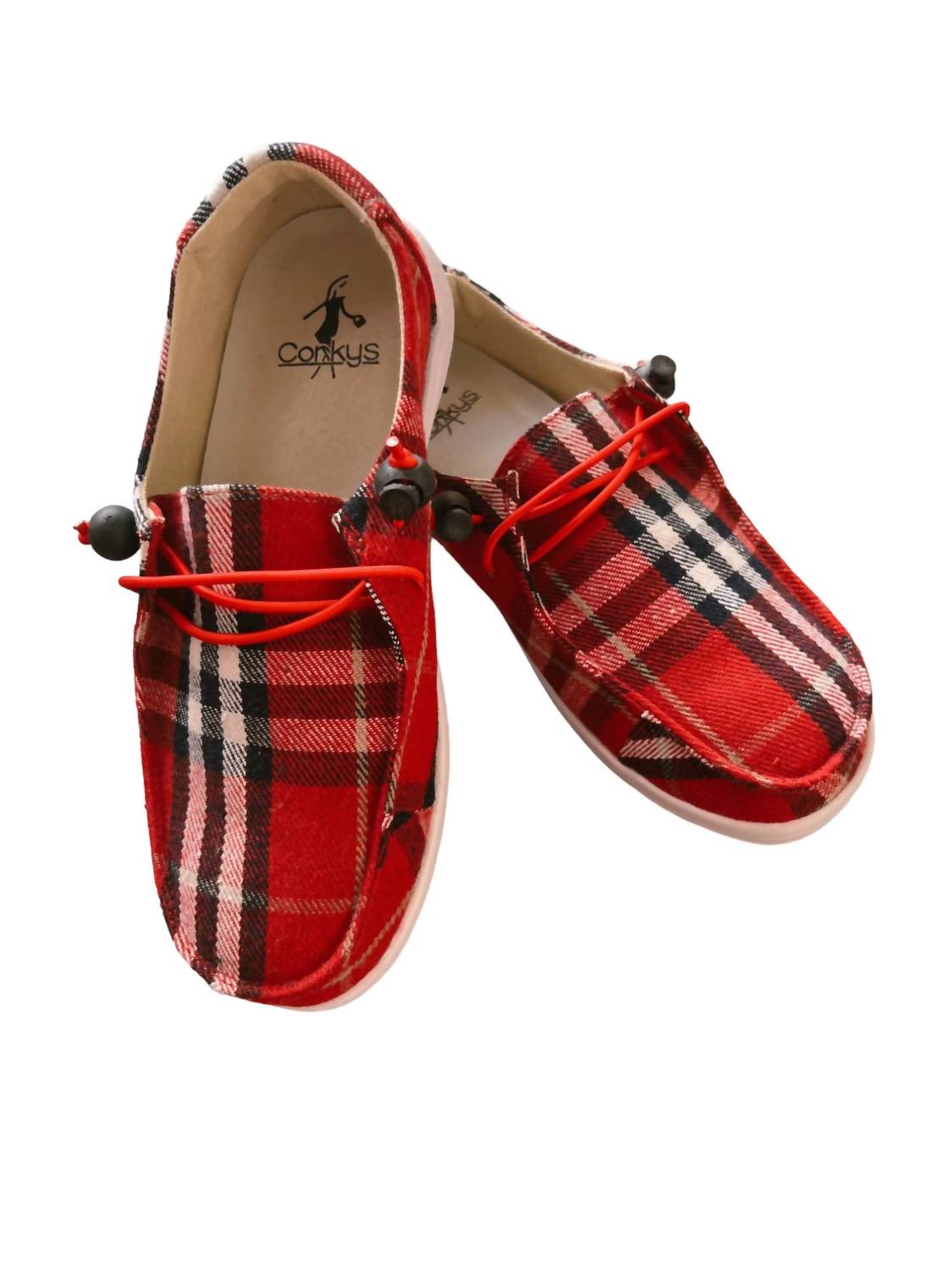 Corkys Footwear Women's Kayak Flat Shoes In Red Plaid