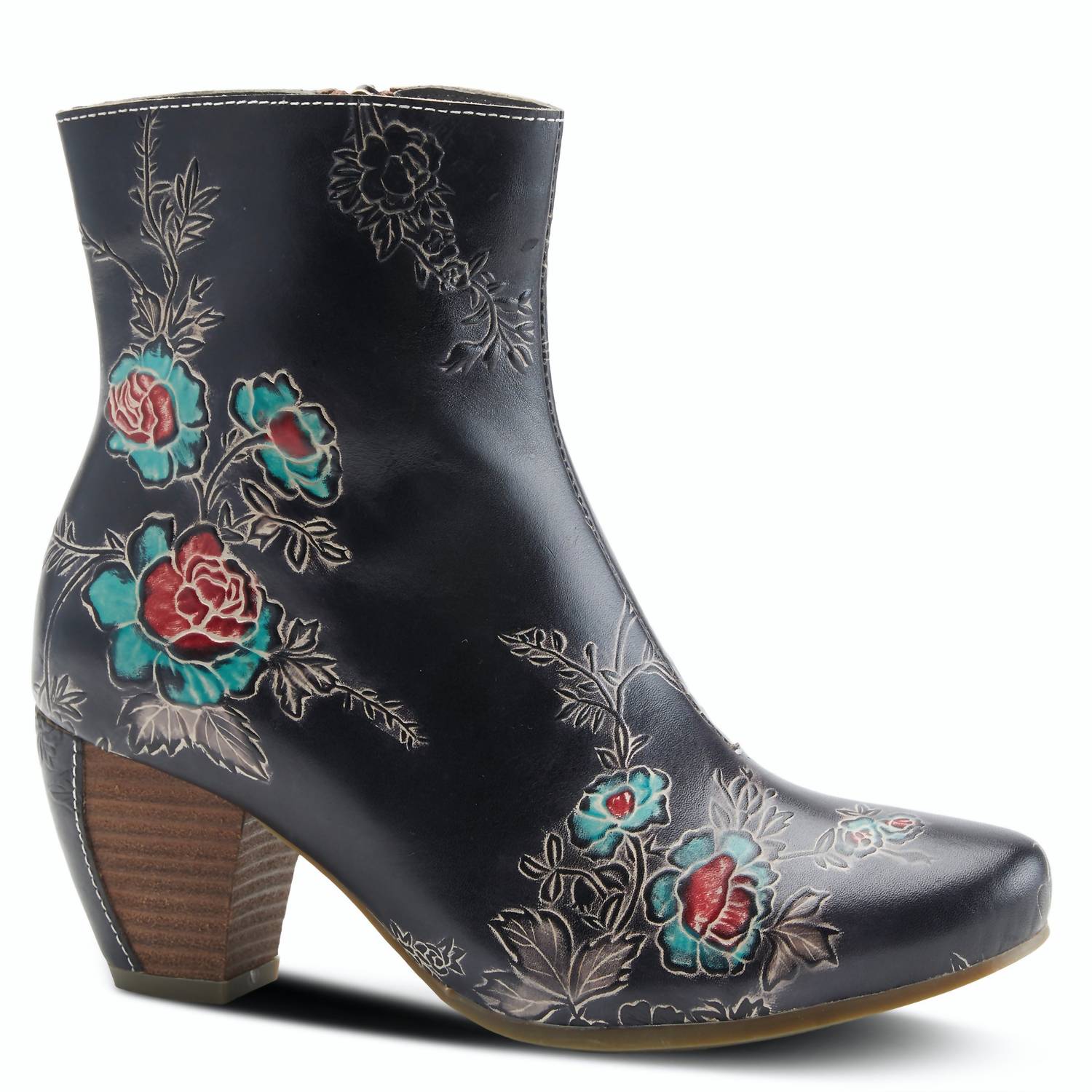 Shop Spring Step Shoes Folka Hand Painted Boot In Bl In Multi