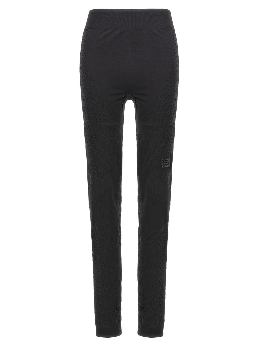 Mm6 Maison Margiela Mm6 By Maison Margiela High-waisted Stretch Tech Fabric Leggings In Black