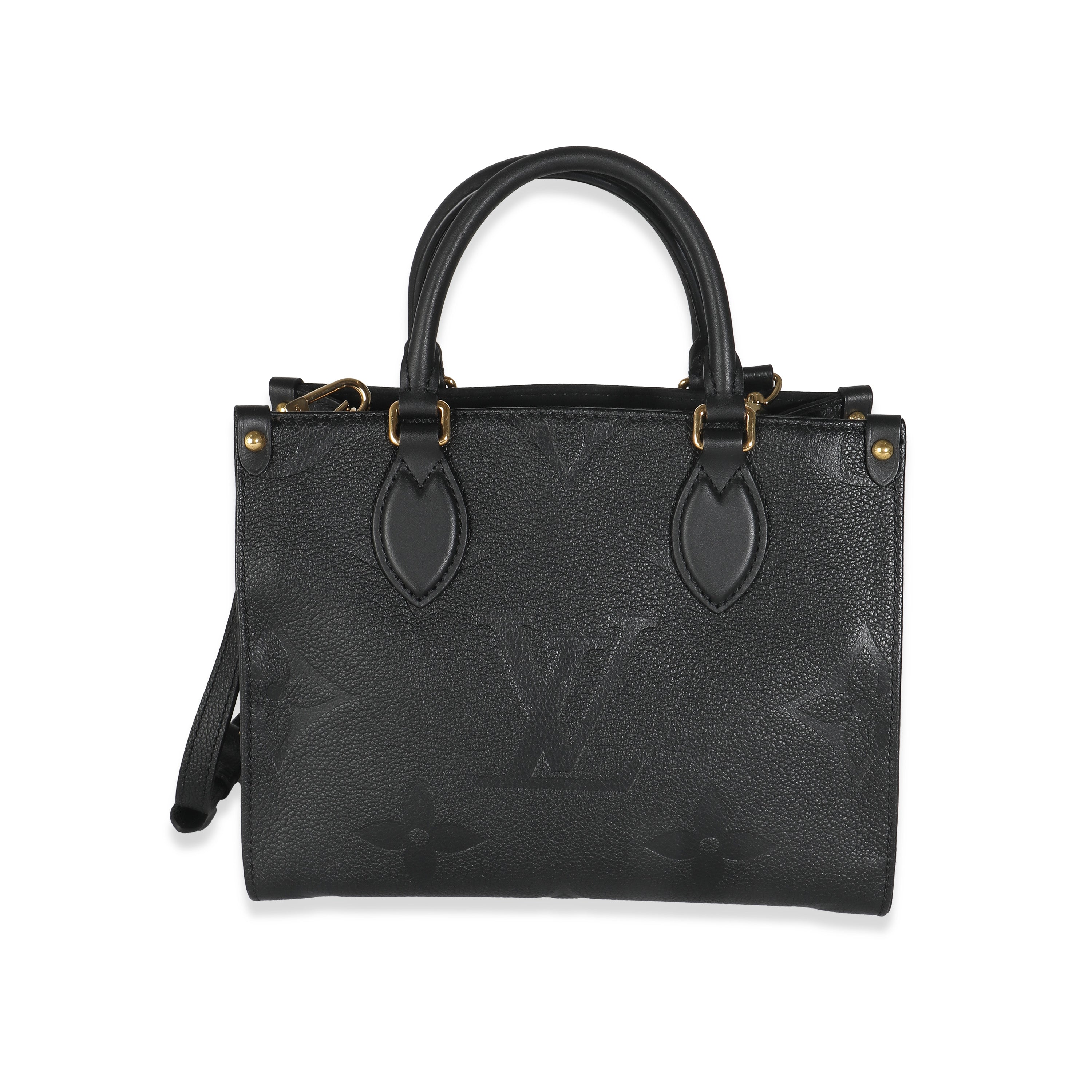 image of Louis Vuitton Black Giant Monogram Empreinte Onthego PM