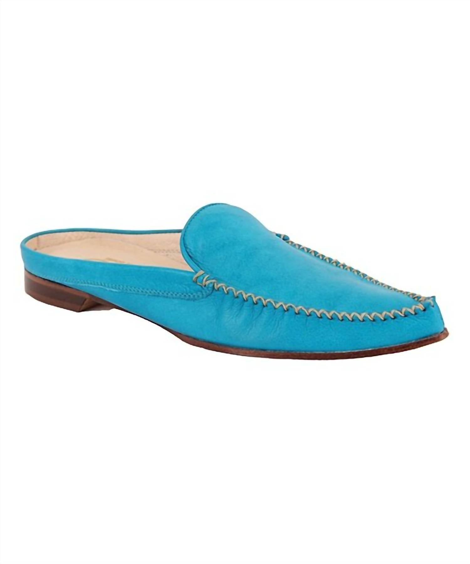 Shop Golo Women's Keaton Leather Sandal In Teal Leather In Blue