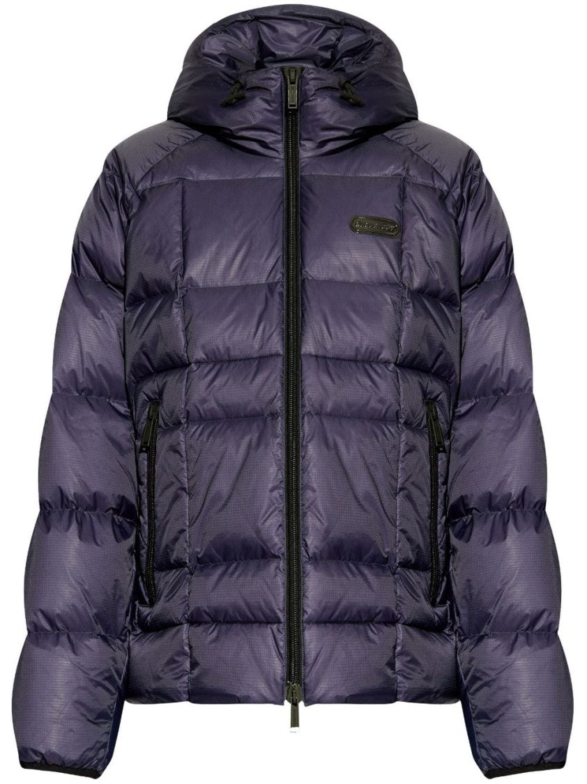 Dsquared2 Quilted Puff Coat With Hood And Relaxed Fit