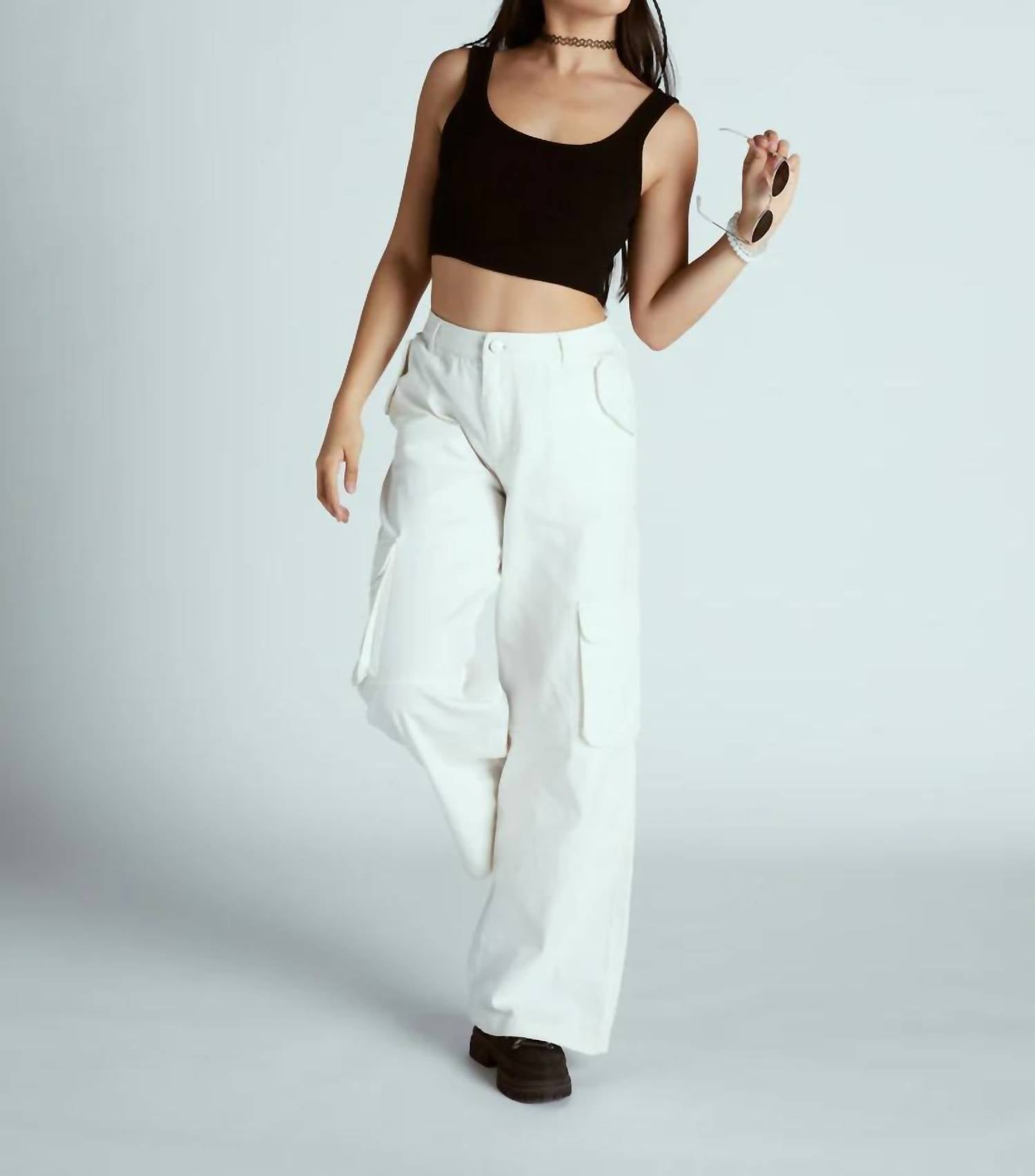 Roxy Chloe Kim Tank Top In Anthracite In Grey