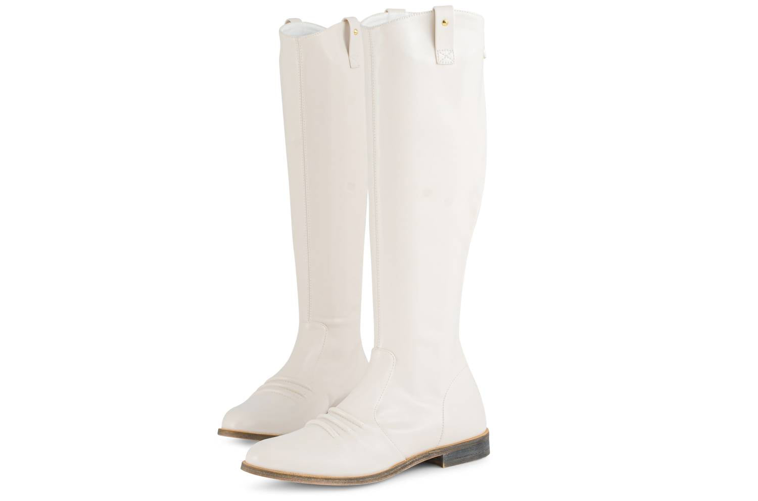 Shop Melyann Mase Boots In Ivory Leather In White