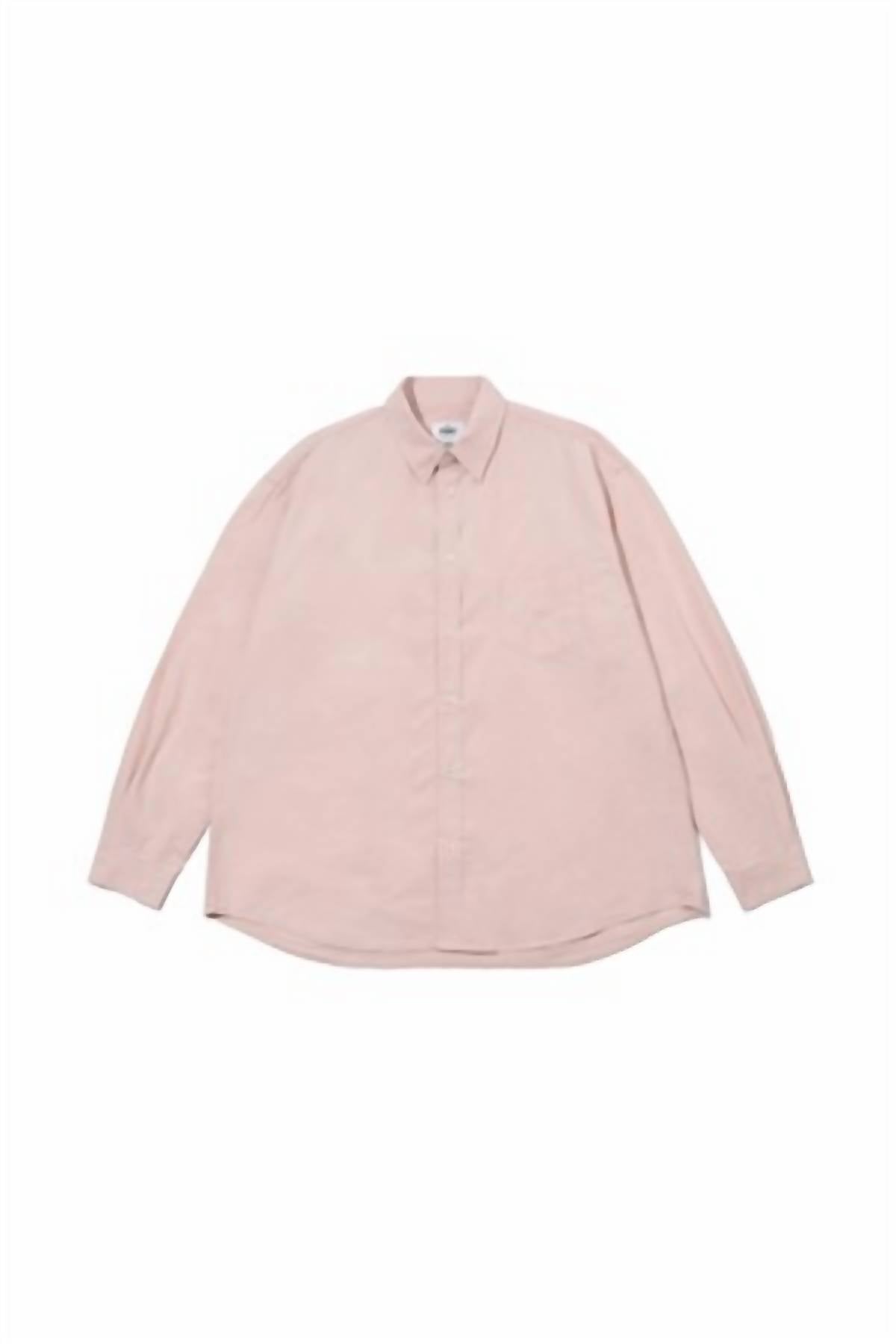 Shop Kappy Relaxed Cotton Shirt In Light Pink