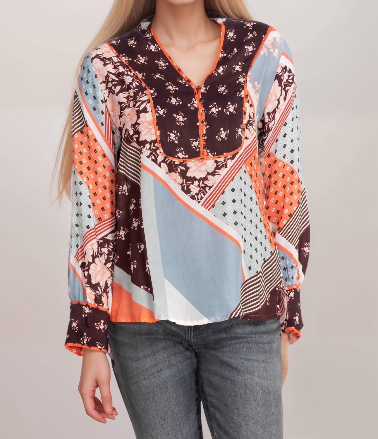 Johnny Was Roslyn Toni Blouse In Multi In Multi
