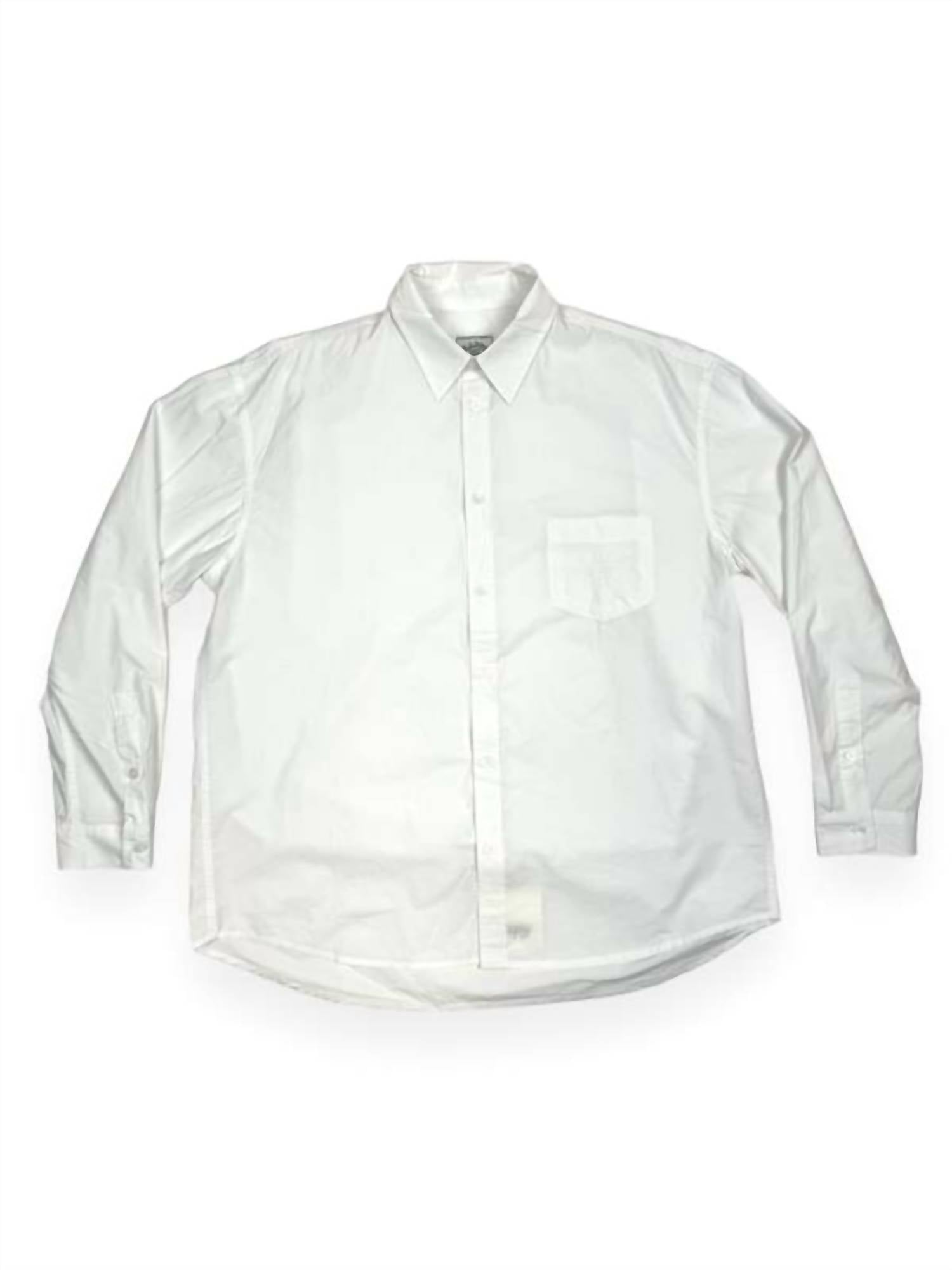 Shop Kappy Relaxed Cotton Shirt In White
