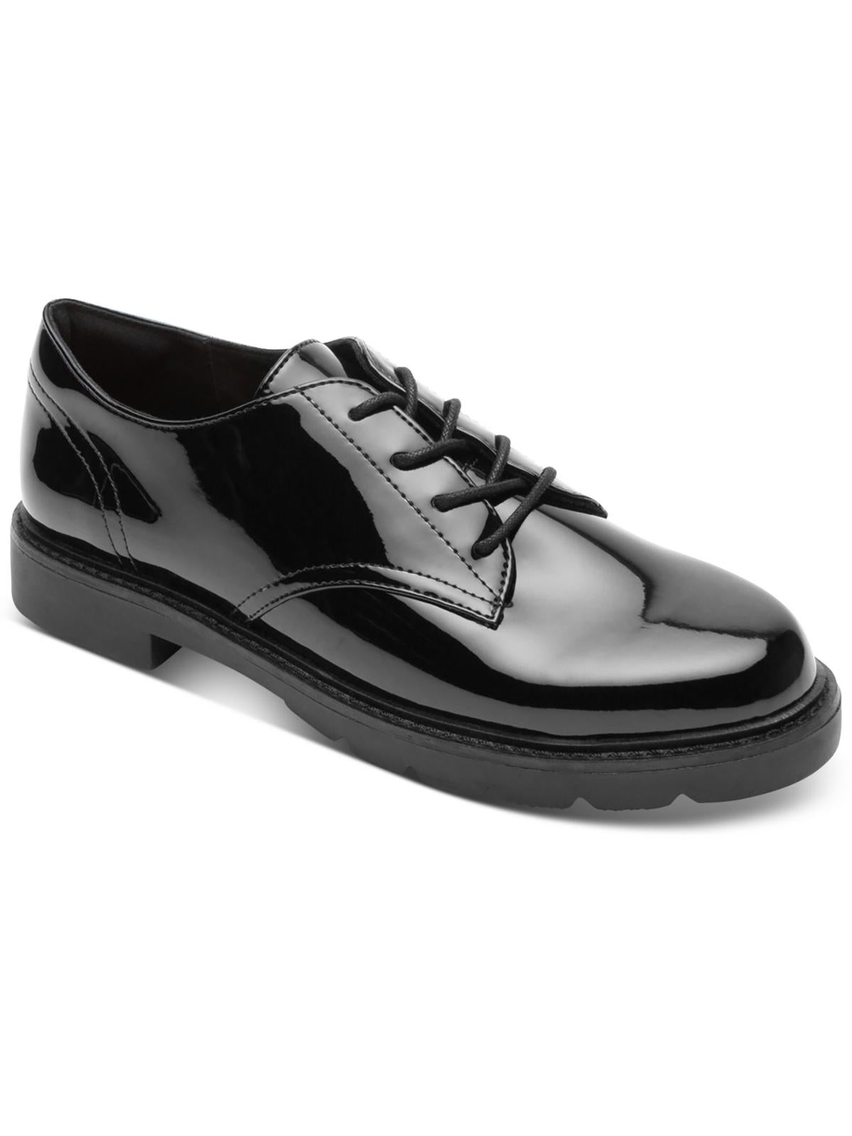 Shop Rockport Womens Patent Dressy Oxfords In Black