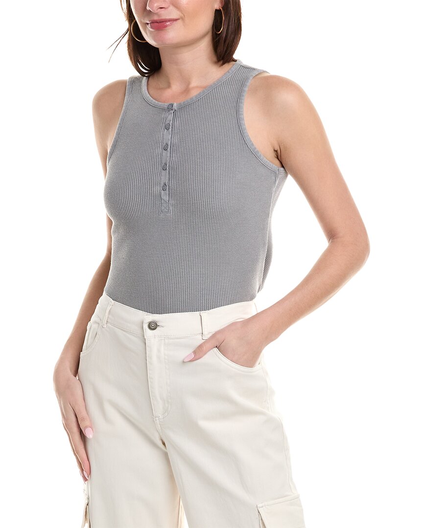 Shop Splendid Bethany Henley Tank In Grey