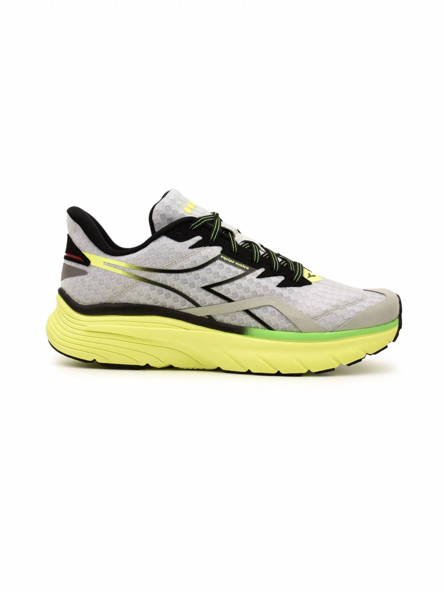 Diadora Men's Equipe Nucleo Shoes In Silver/yellow In Multi