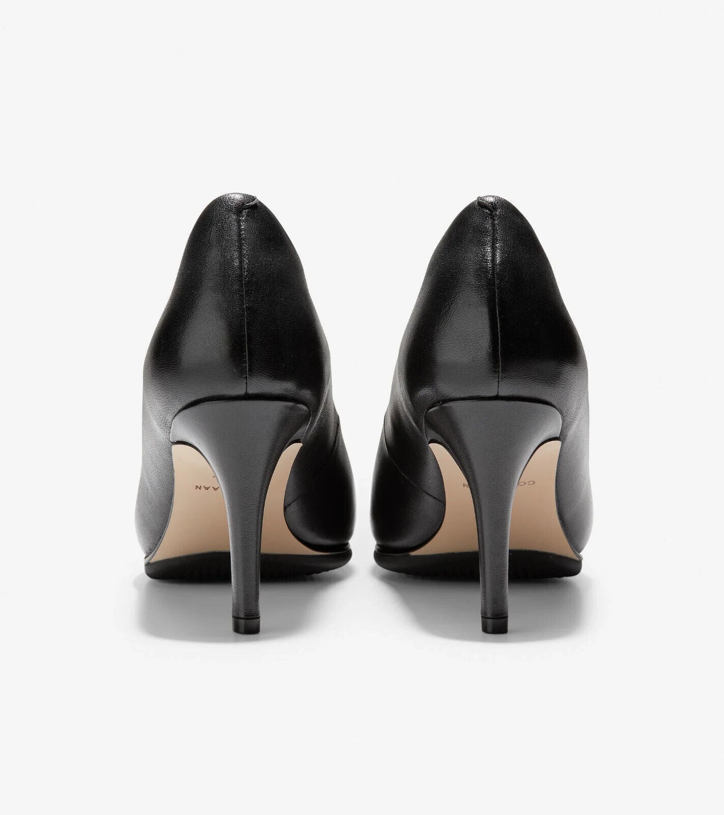 Cole Haan Grand Ambition Pump Women's US 9.5 Black Leather Stiletto Heel ZPO1435