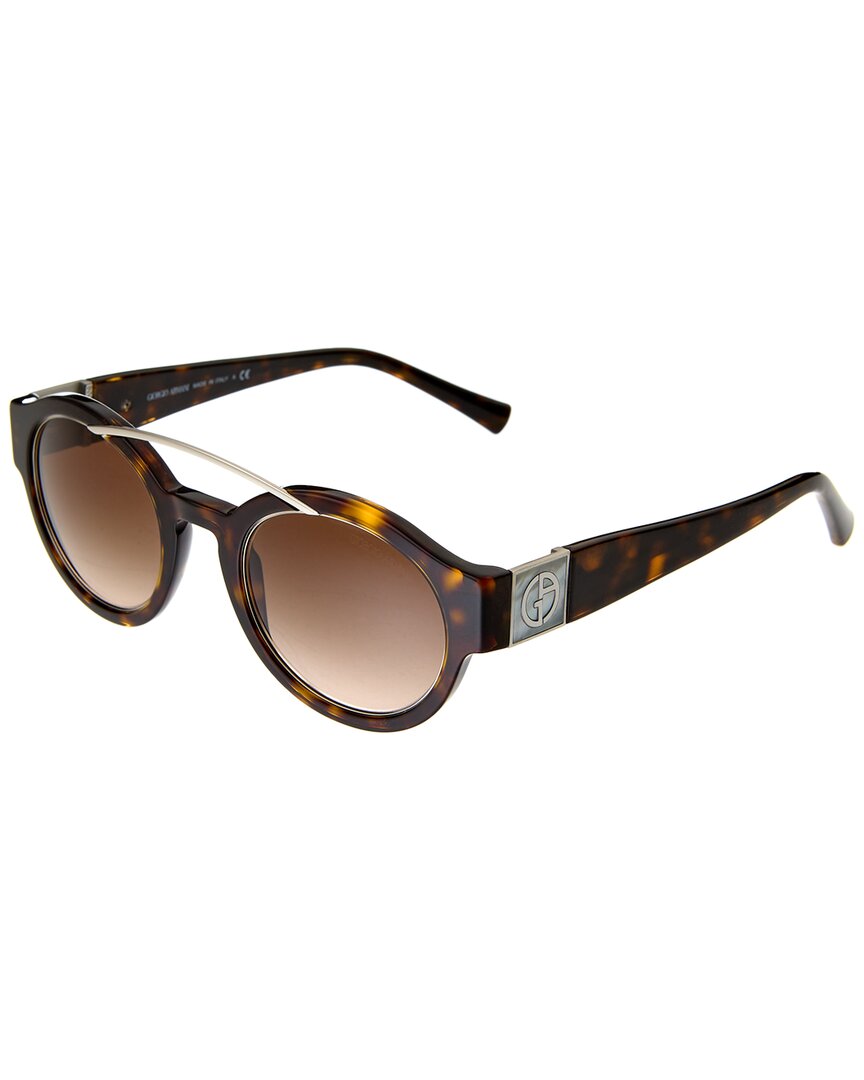 Shop Giorgio Armani Unisex Ar8036h 47mm Sunglasses In Brown