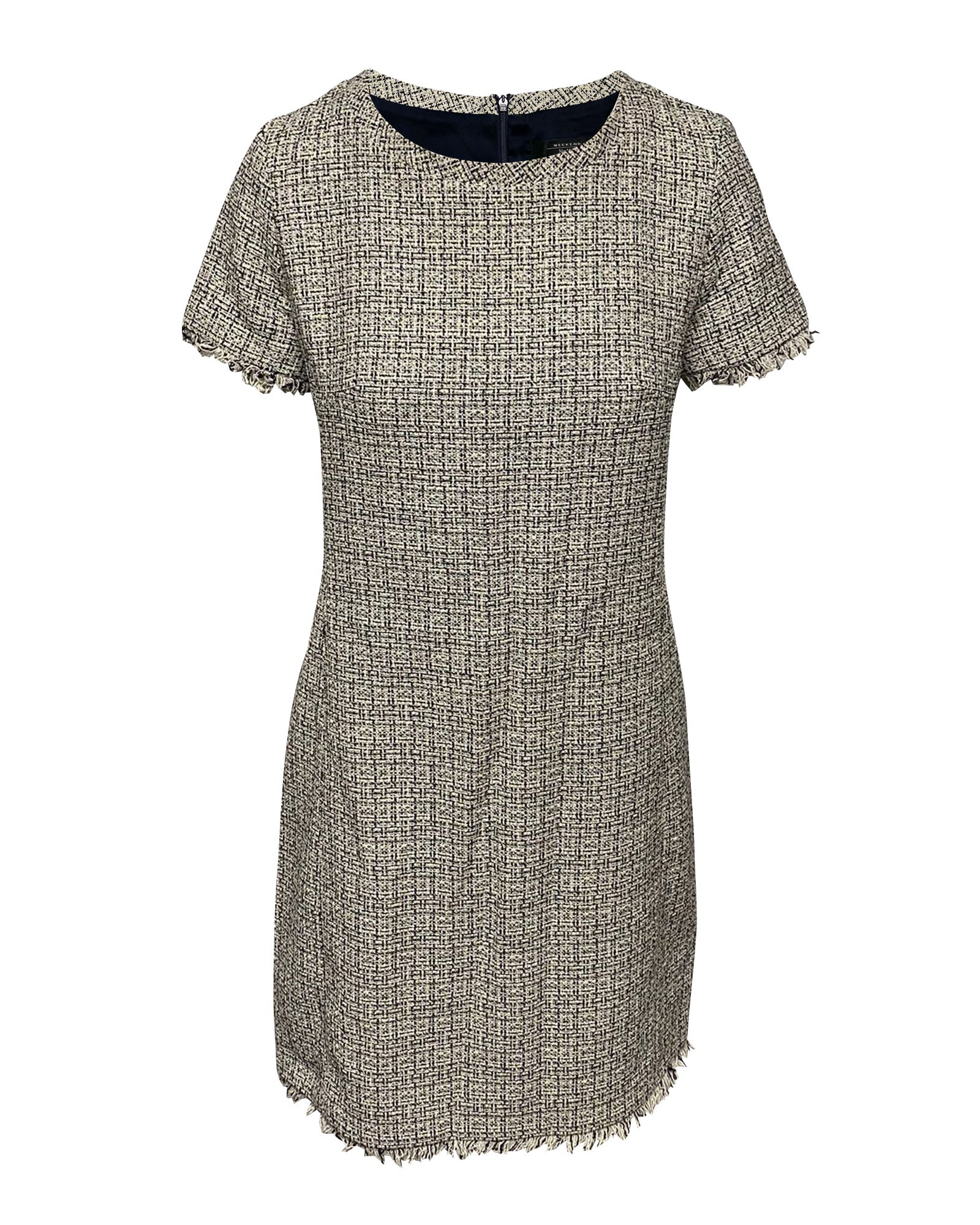 image of Weekend Max Mara Tweed Dress in Multicolor Cotton