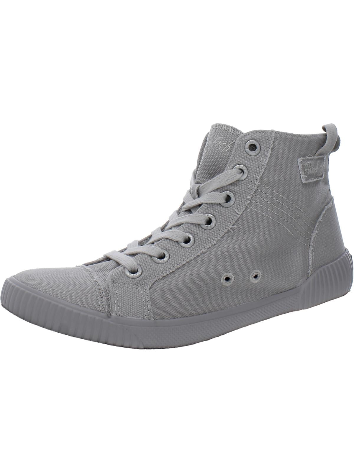 Blowfish Malibu Forever Womens Padded Insole Canvas Ankle Boots In Gray