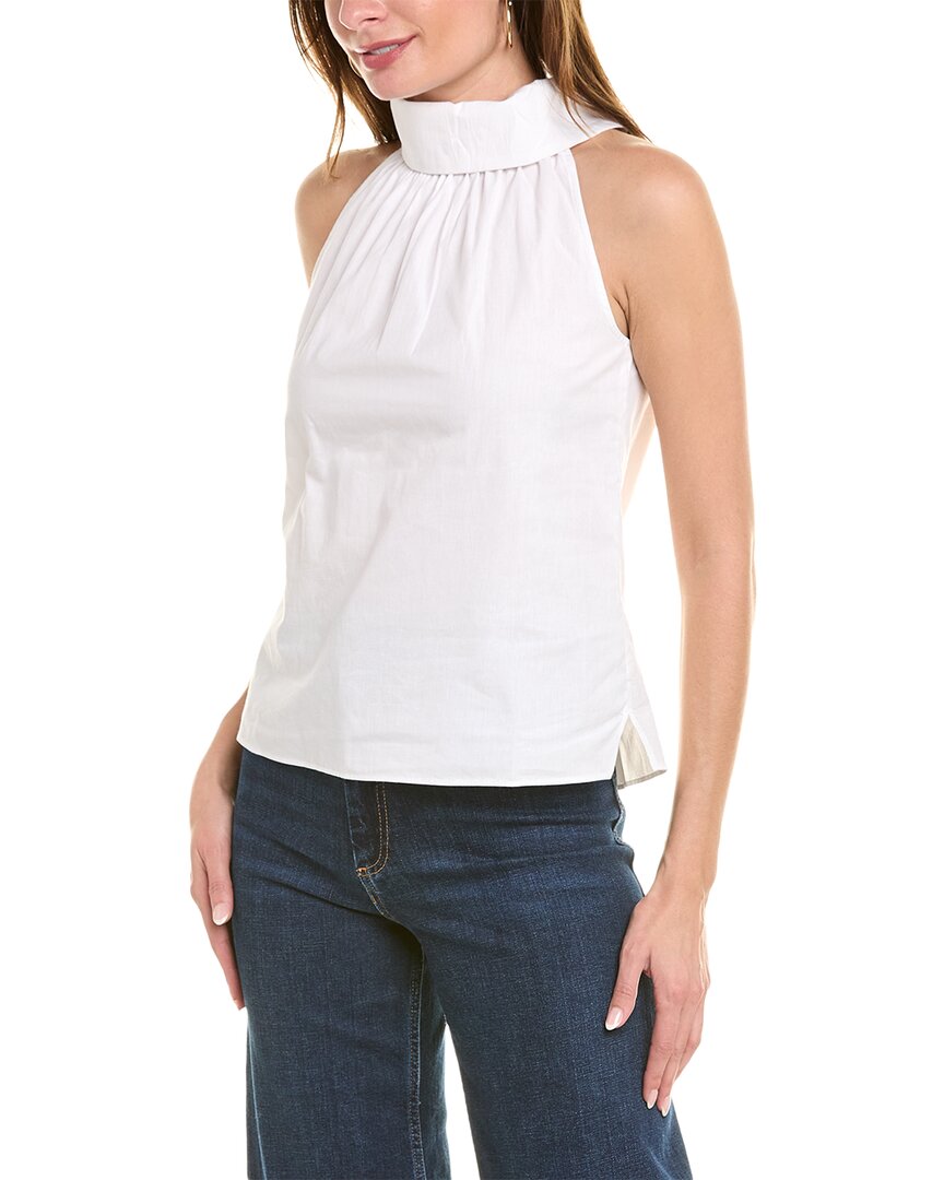 Sail To Sable Cowlneck Top In White