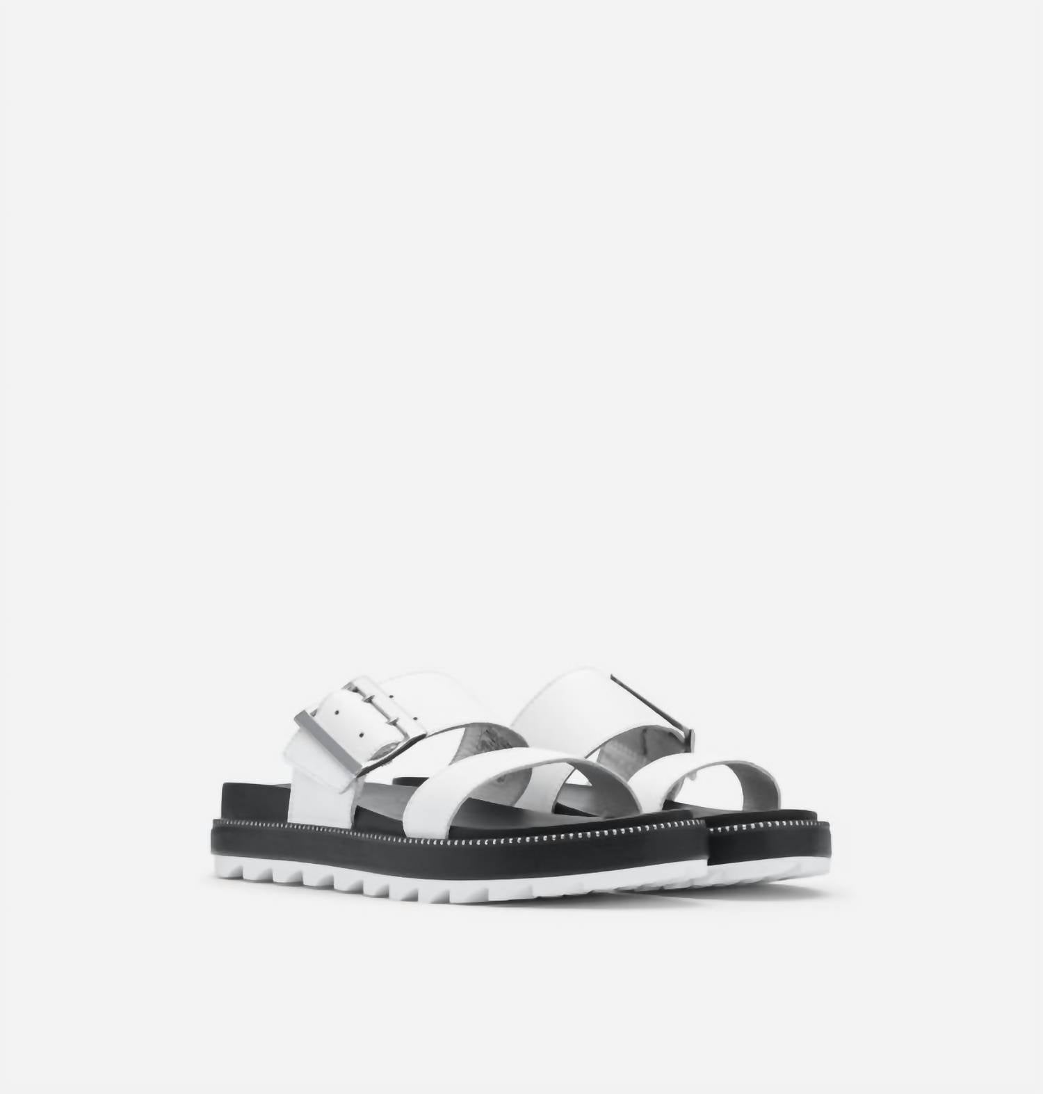 Shop Sorel Women's Roaming Buckle Slide In Sea Salt In White