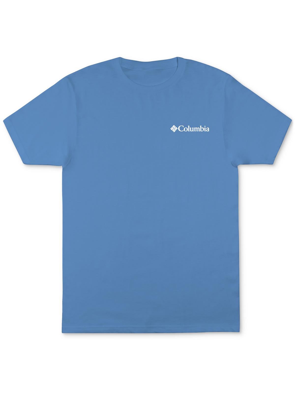 Columbia Sportswear Mens Cotton T-shirt In Blue