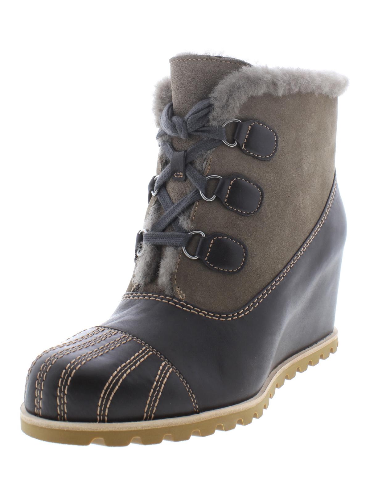 Shop Ugg Alasdair Womens Leather Ankle Booties In Grey