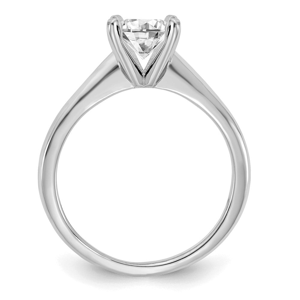 14k White Gold 1 Ct Solitaire Lab Grown Diamond Engagement Ring