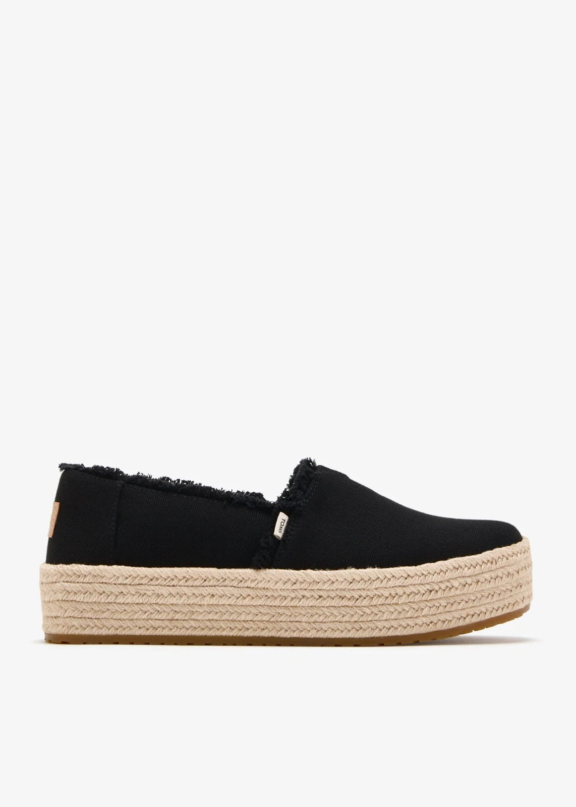 Toms Valencia 10021914 Espadrilles Women's Black Slip On Shoes Gal1959