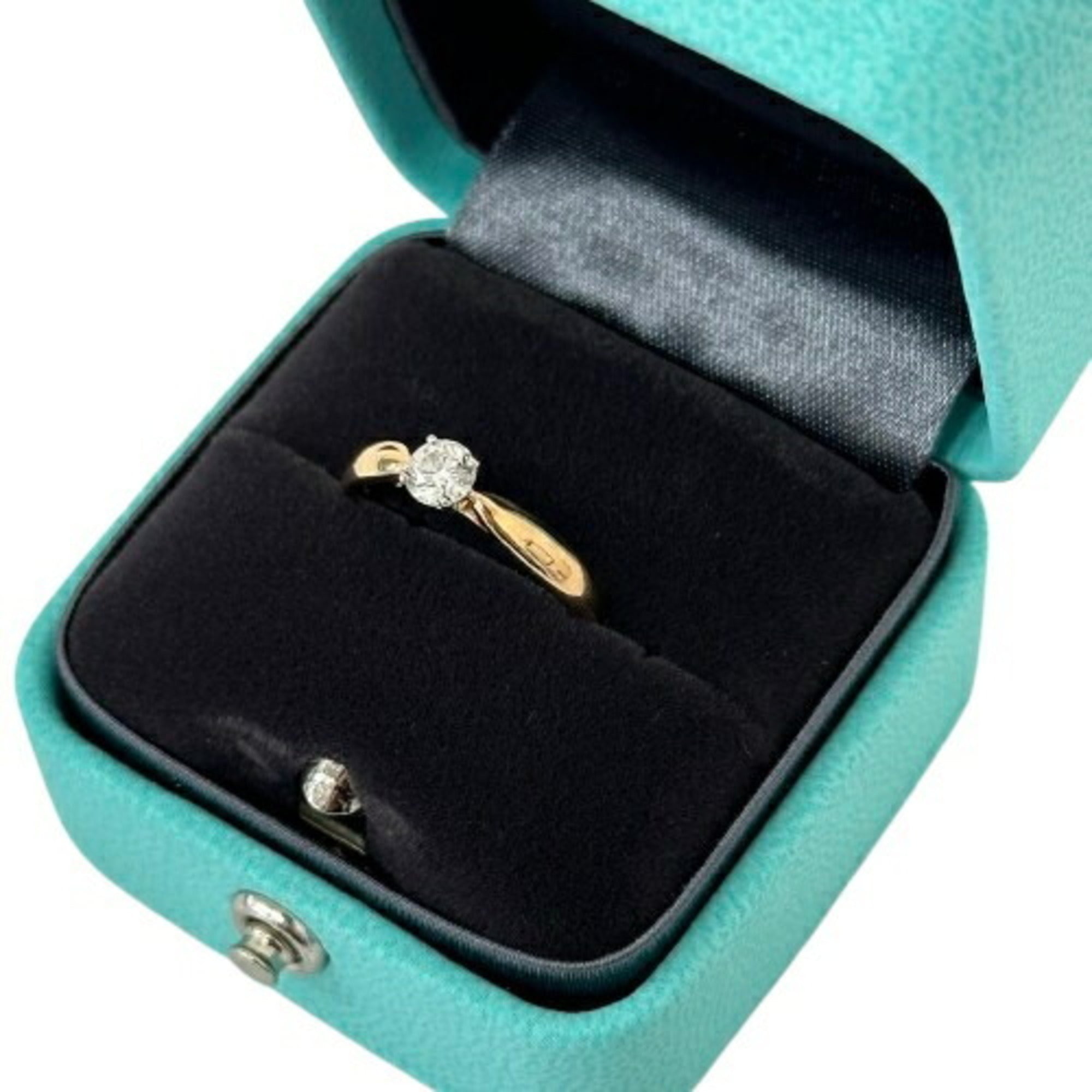 image of Tiffany pink gold Platinum pink gold (18K) Platinum 950 Band Ring (Pre-Owned)