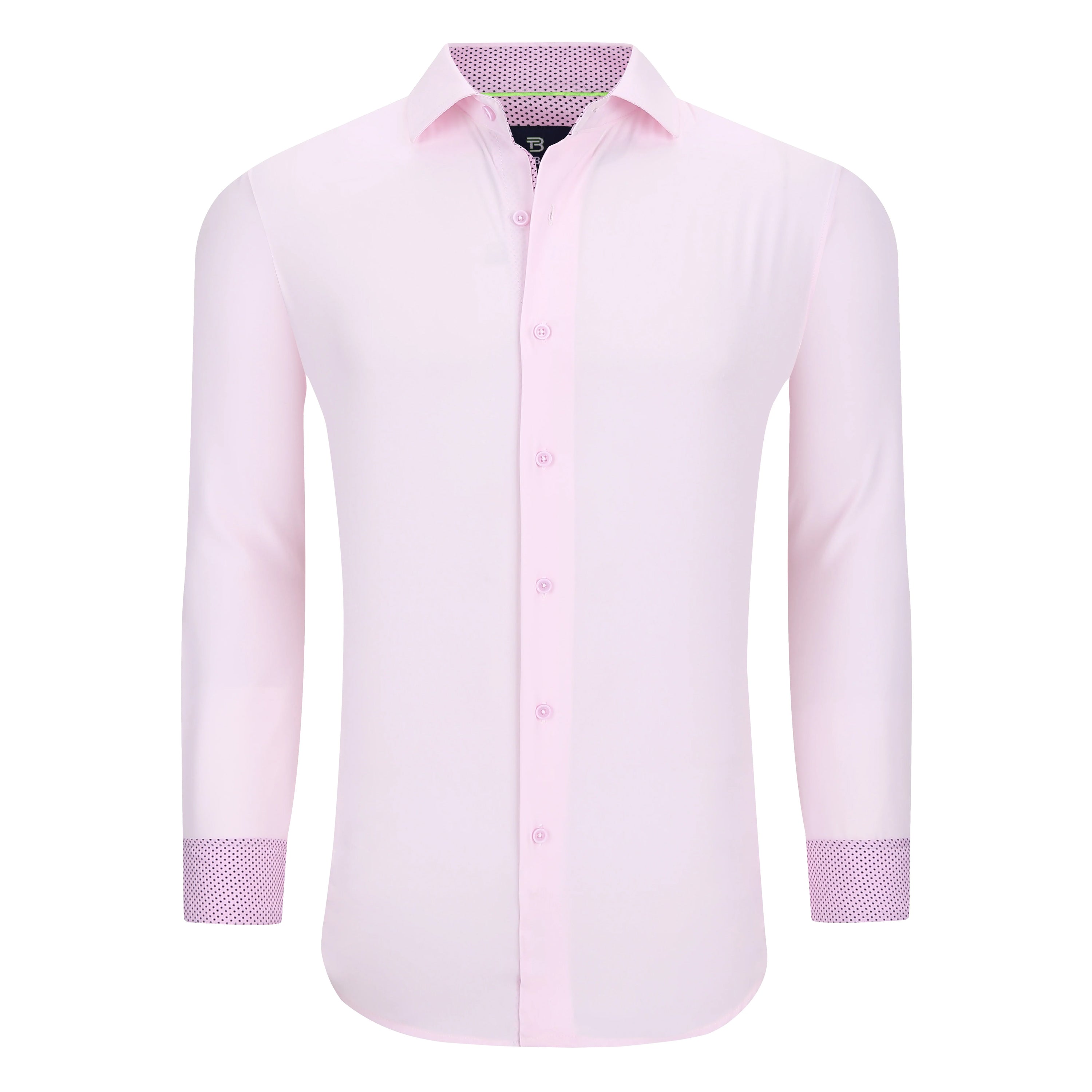 Shop Tom Baine Slim Fit Performance Long Sleeve Solid Button Down In Pink