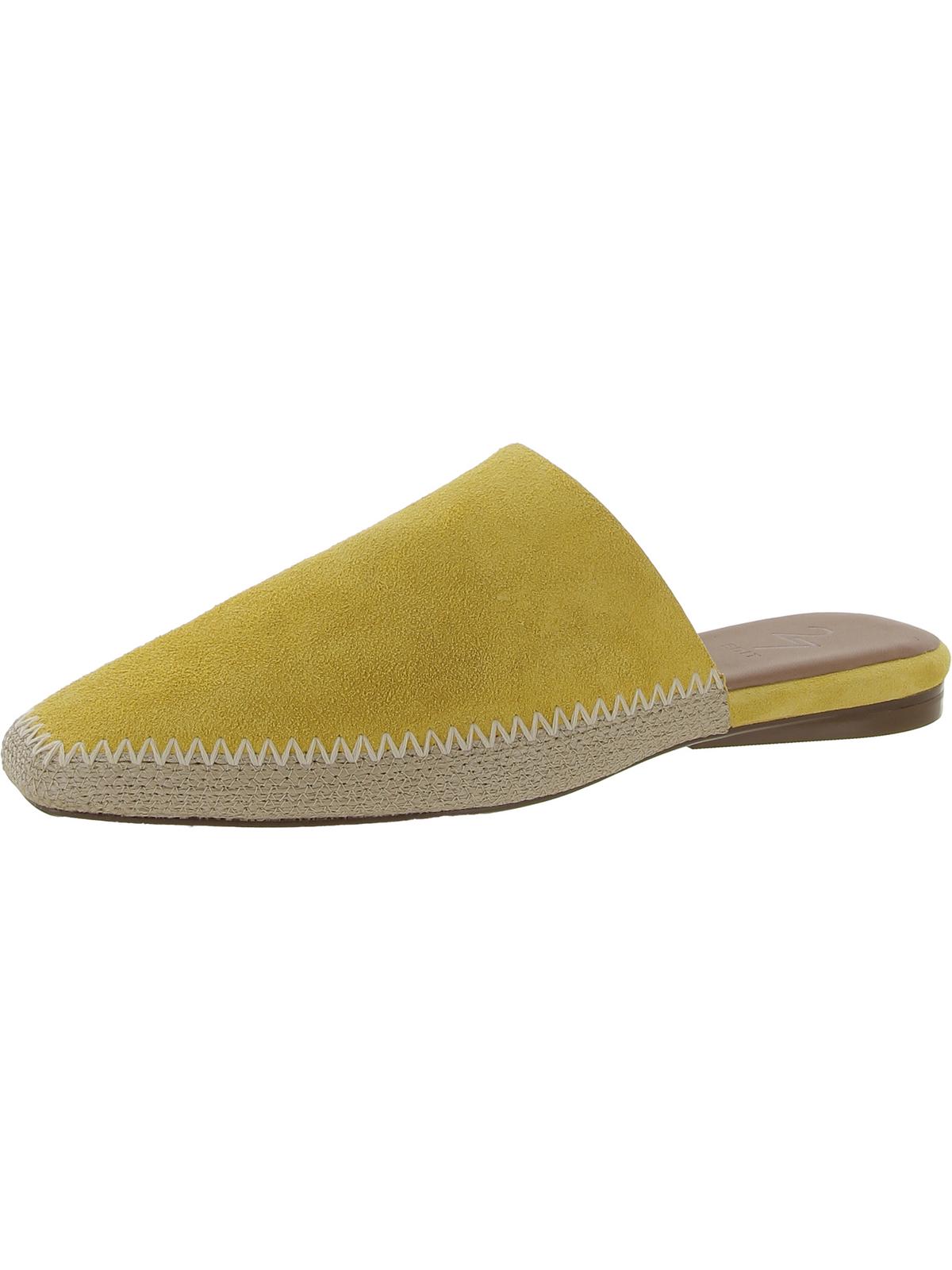 Shop Naturalizer Candice Womens Suede Slip On Mules In Yellow