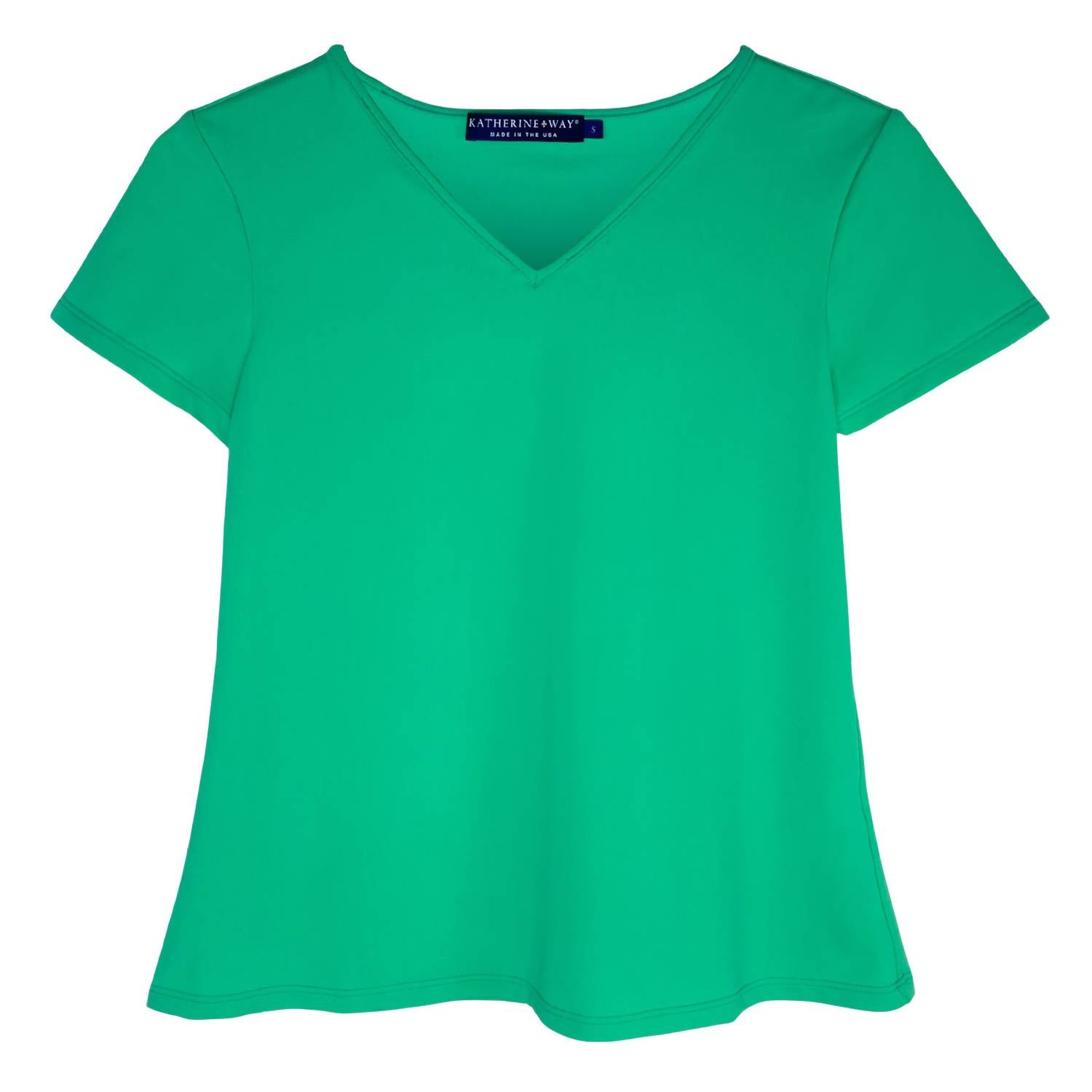 Katherine Way Rehoboth V-neck Tee In Sea Spray In Green