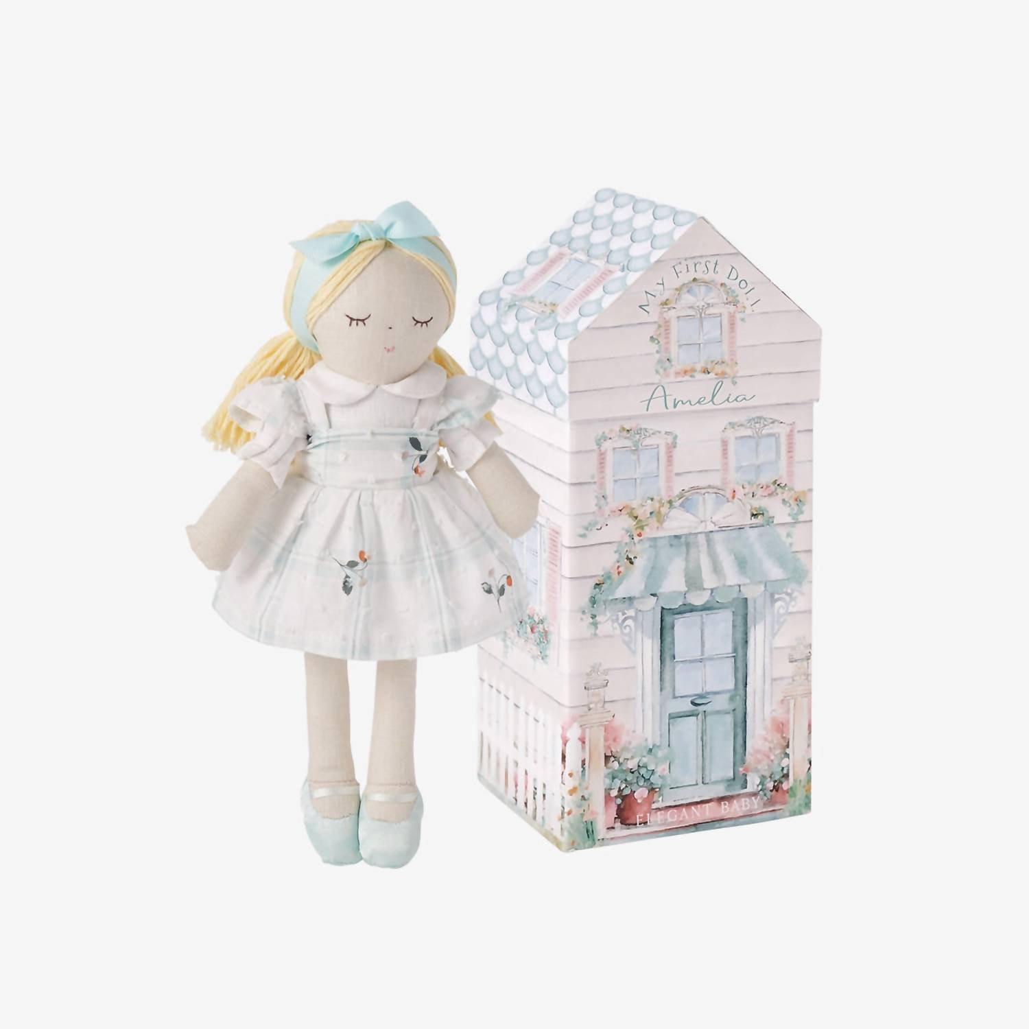 Elegant Baby Baby Girl's Amelia Linen Toy Boxed In Multi