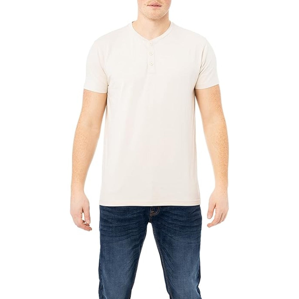 Shop Rag & Bone Men Standard Issue Men's Classic Short Sleeve Henley White T-shirt