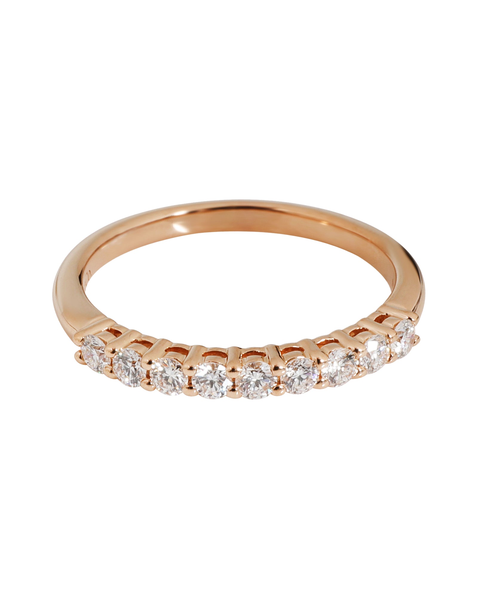 image of Tiffany & Co. Tiffany Forever Diamond Wedding Band in 18k Rose Gold 0.27 CTW