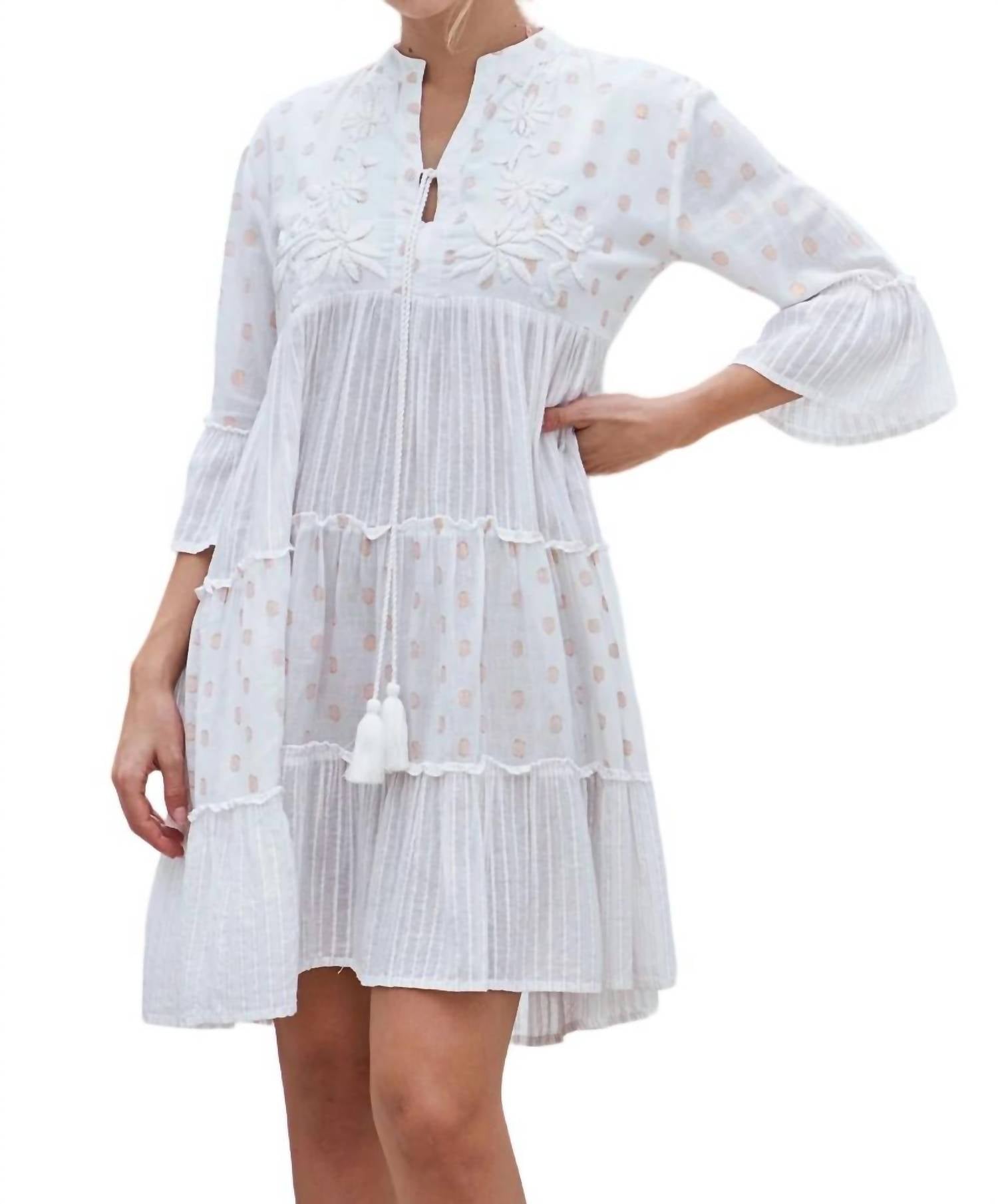 Debbie Katz Oli Dress In White