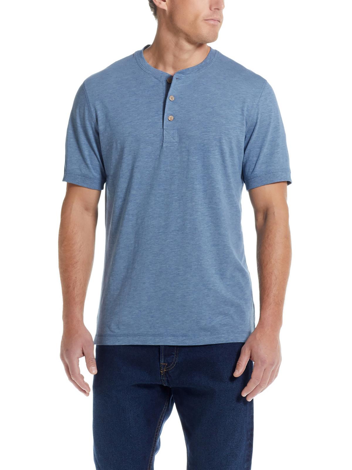 Weatherproof Vintage Mens Slub Cotton Henley Shirt In Multi